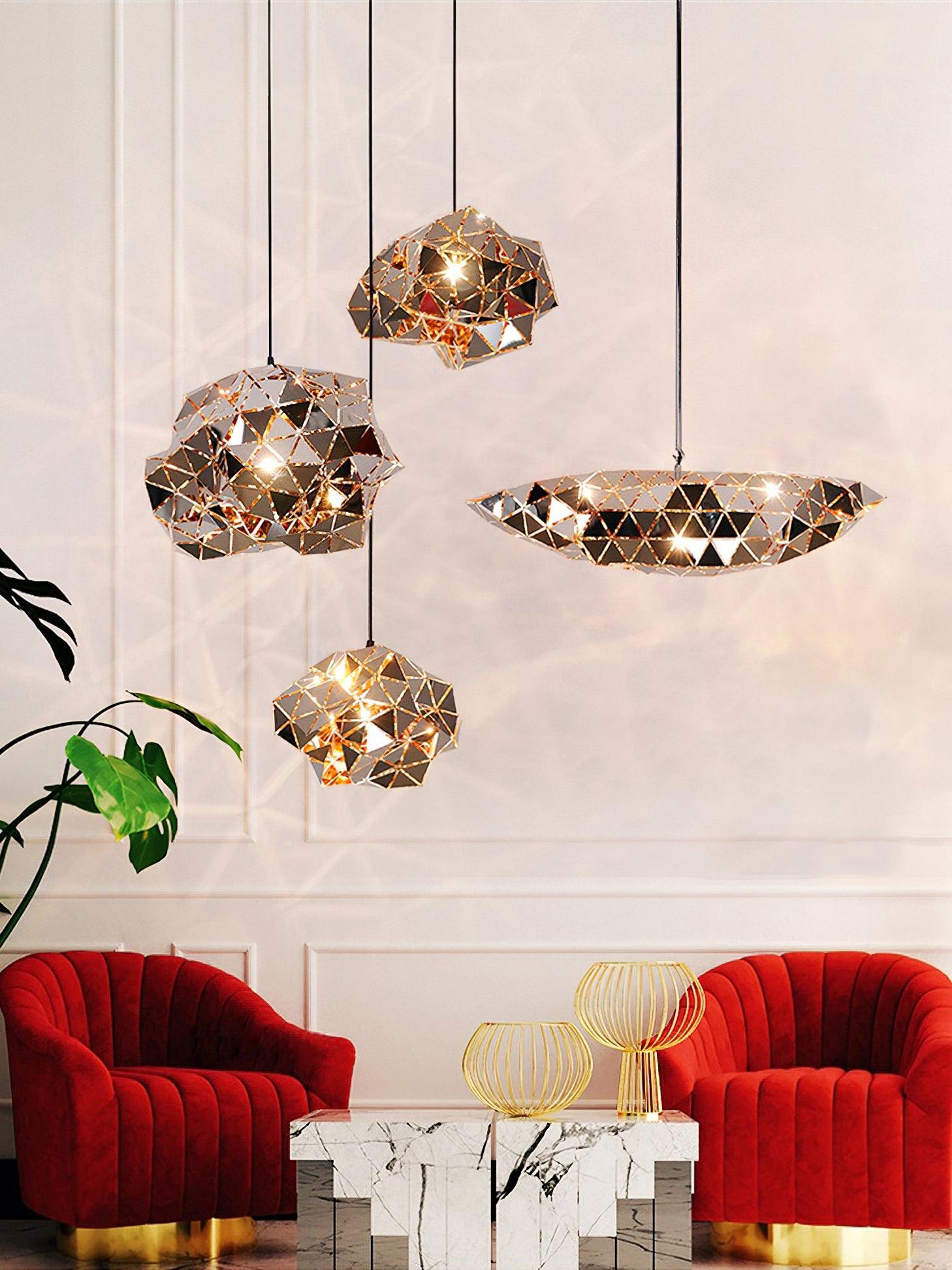 Nyraeila Premium Nordic Art Panel Pendant Lamp - Letslighting
