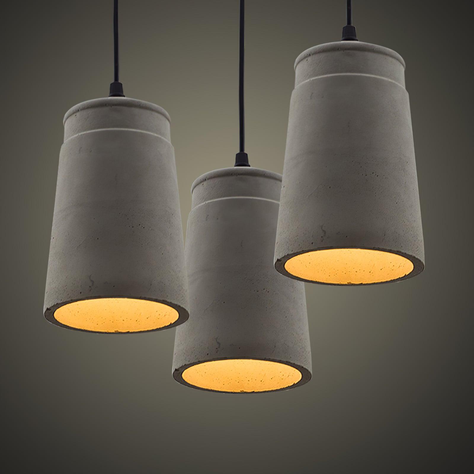 Geo Industrial Cement Pendant Light - Letslighting