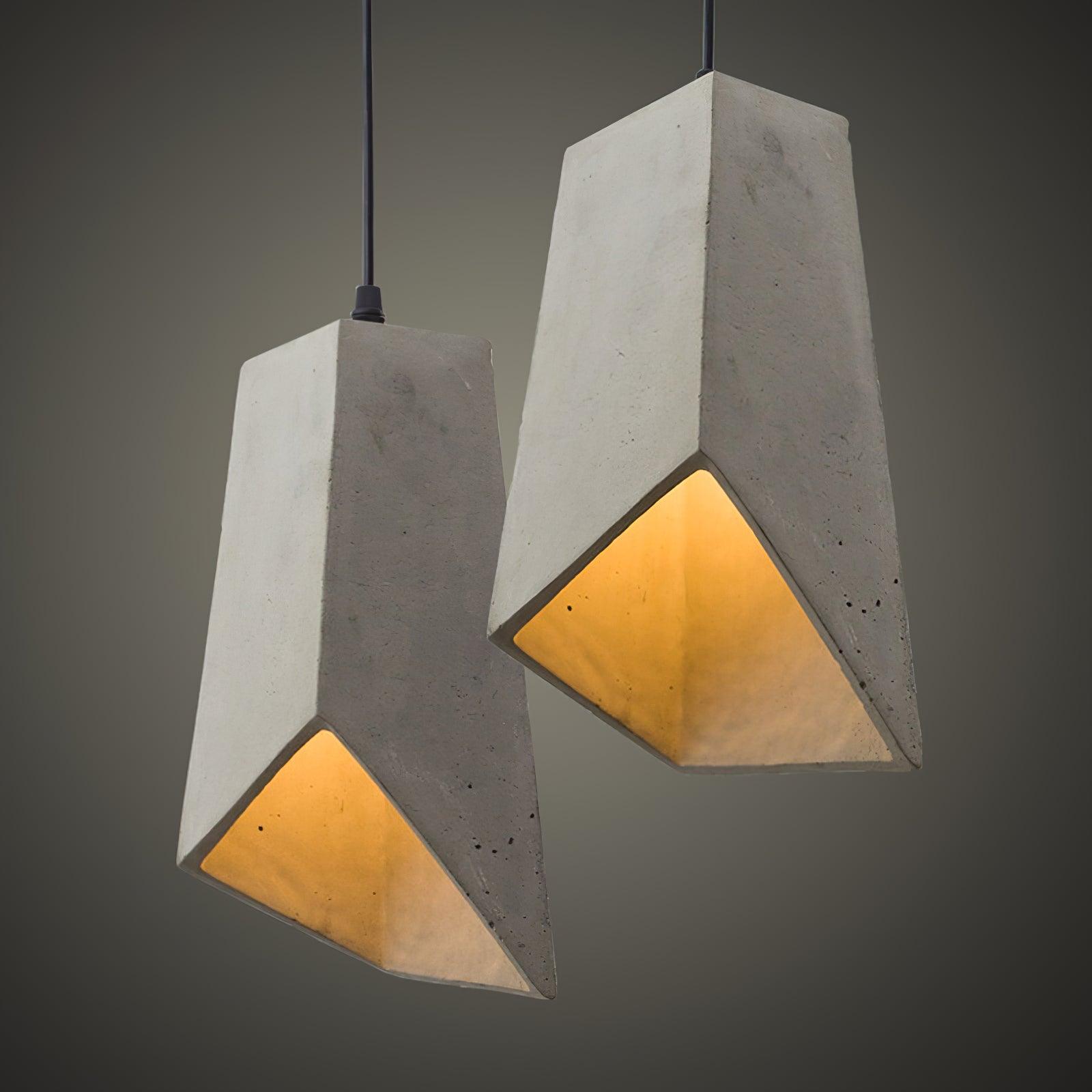 Geo Industrial Cement Pendant Light - Letslighting