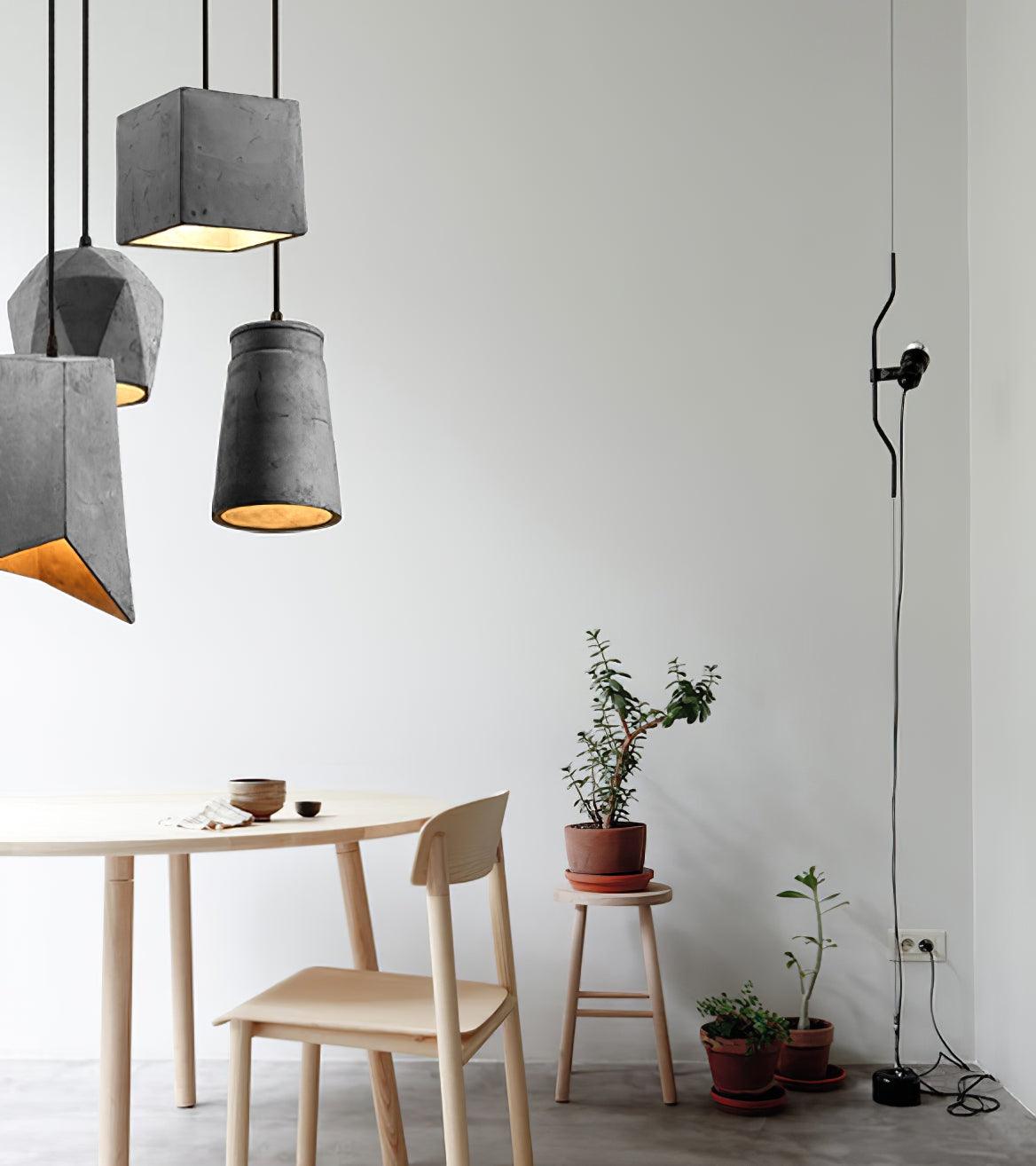 Geo Industrial Cement Pendant Light - Letslighting