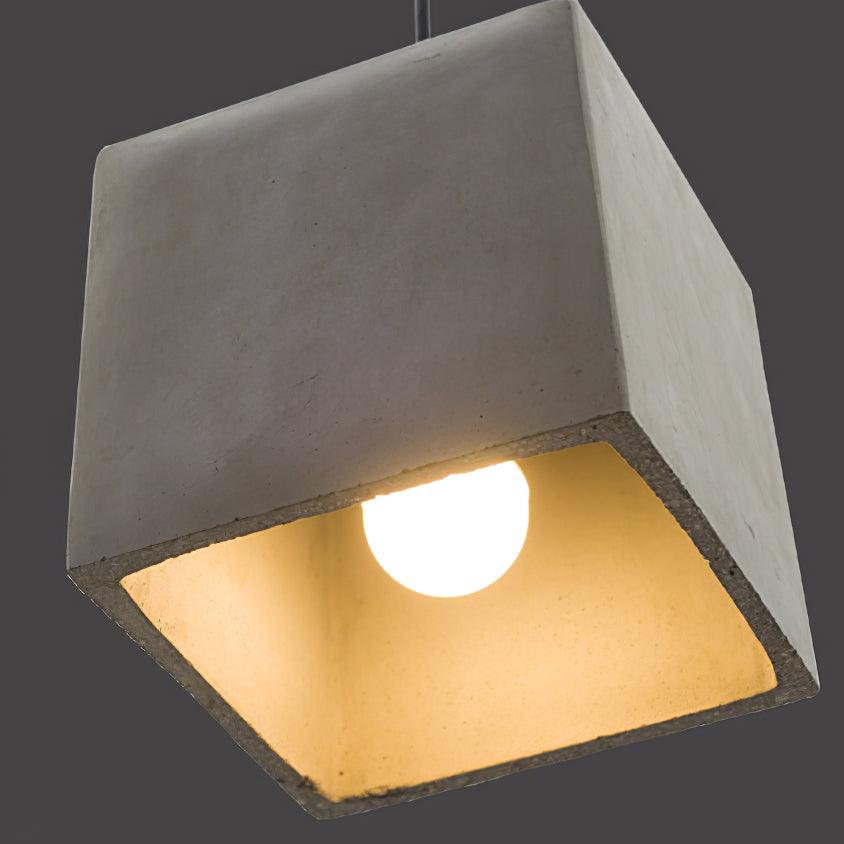Geo Industrial Cement Pendant Light - Letslighting