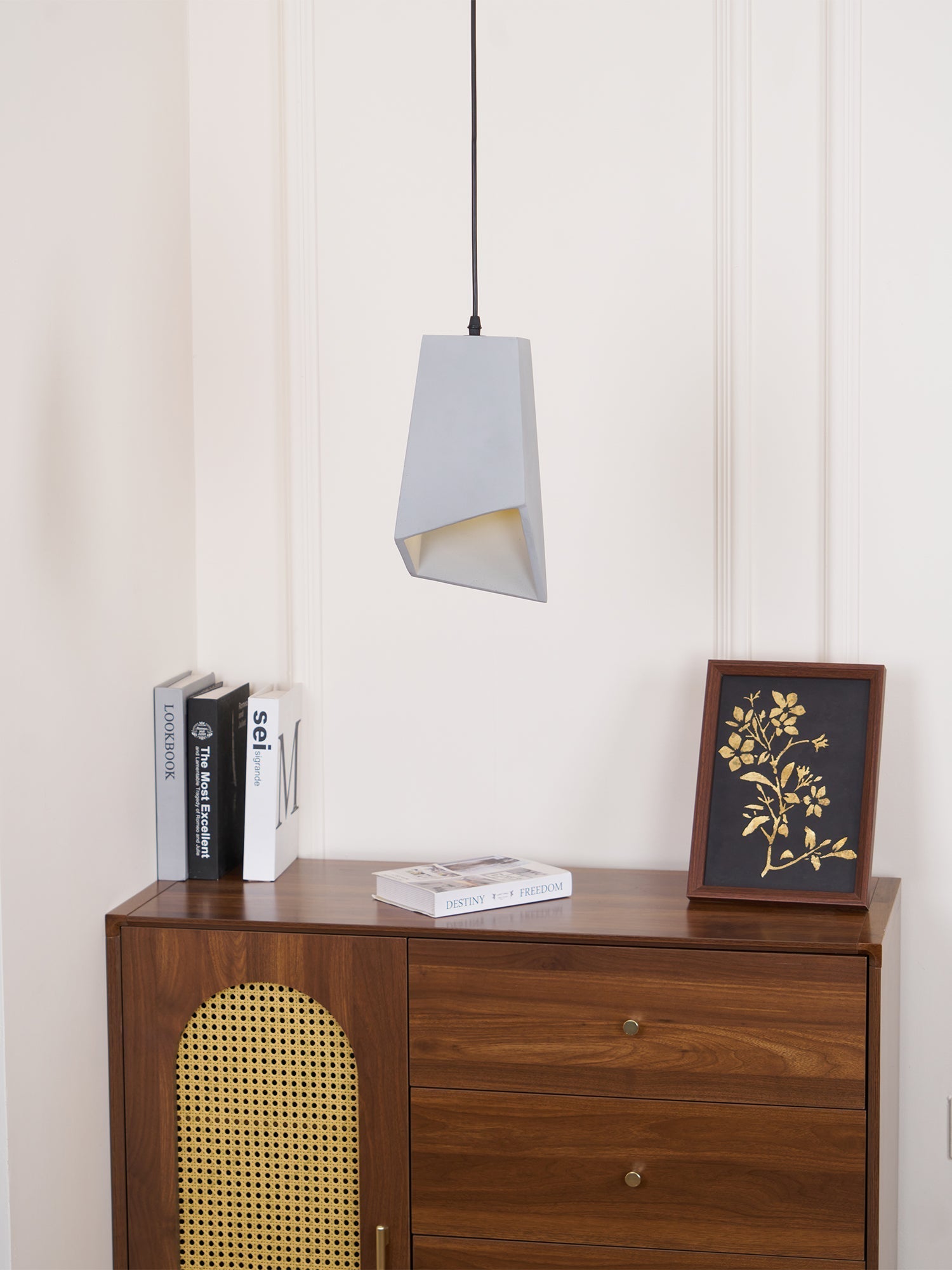Geo Industrial Cement Pendant Light - Letslighting