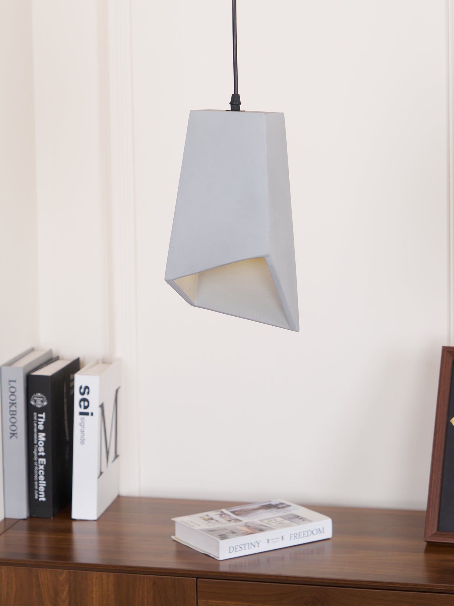 Geo Industrial Cement Pendant Light - Letslighting