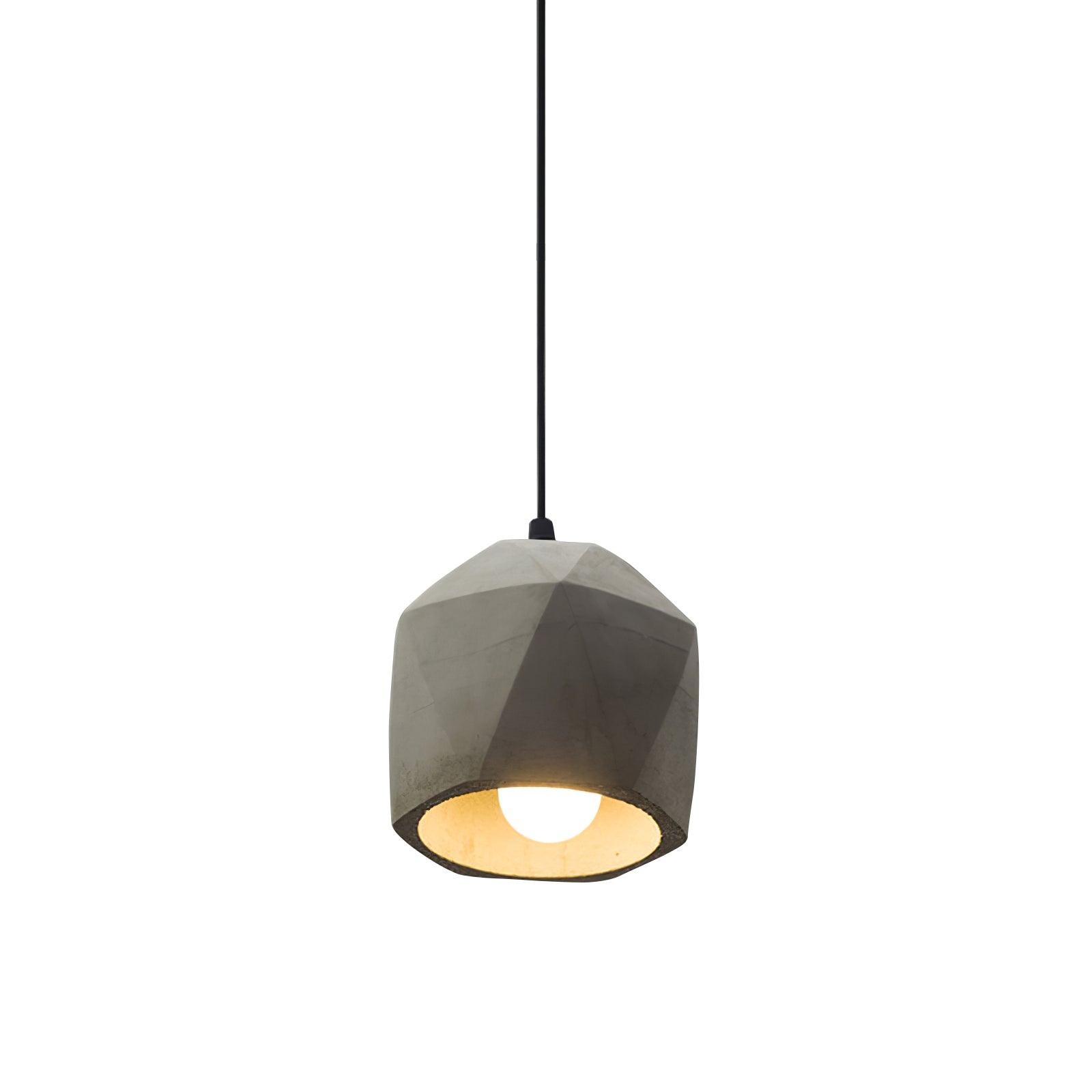 Geo Industrial Cement Pendant Light - Letslighting
