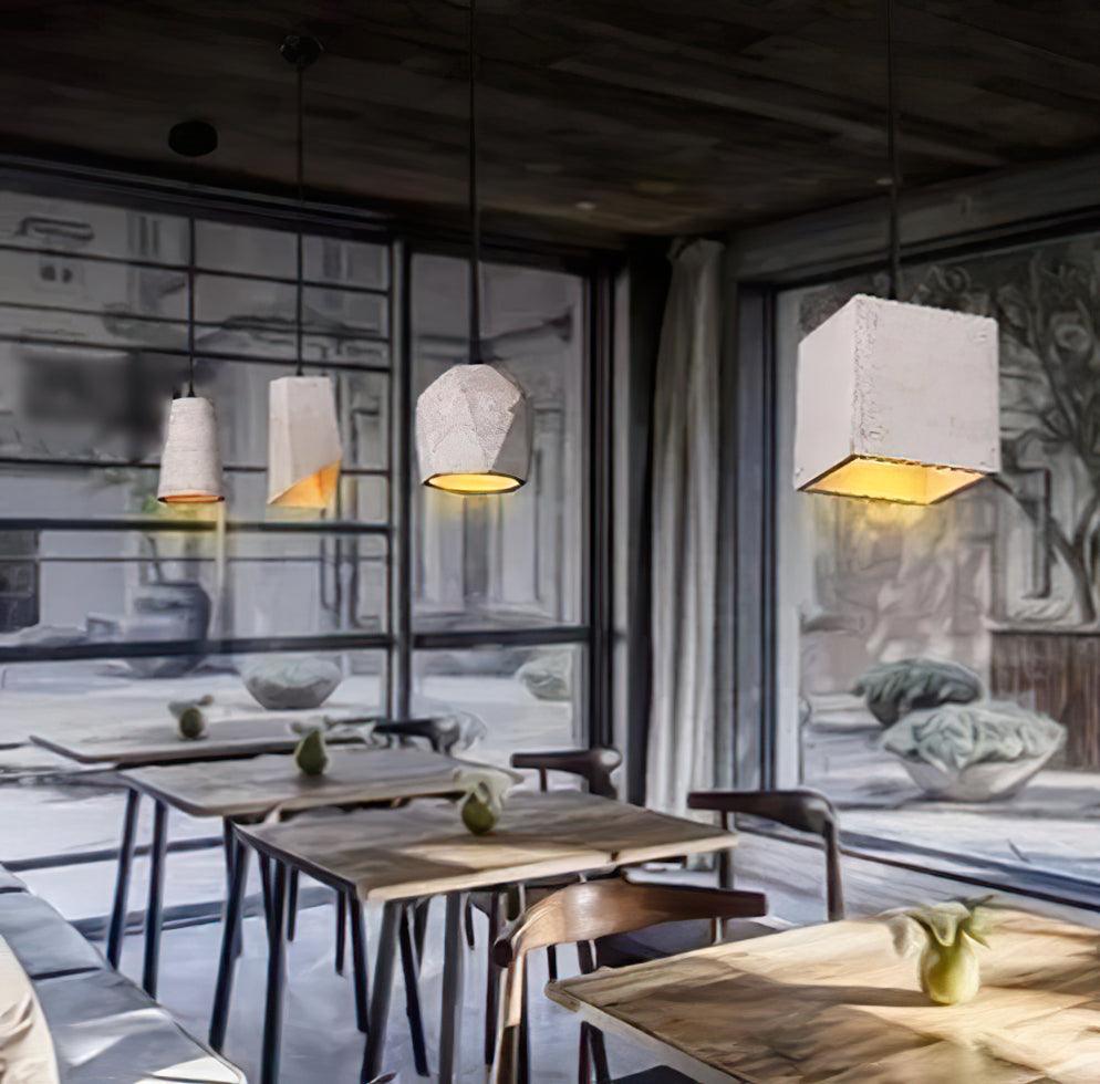 Geo Industrial Cement Pendant Light - Letslighting