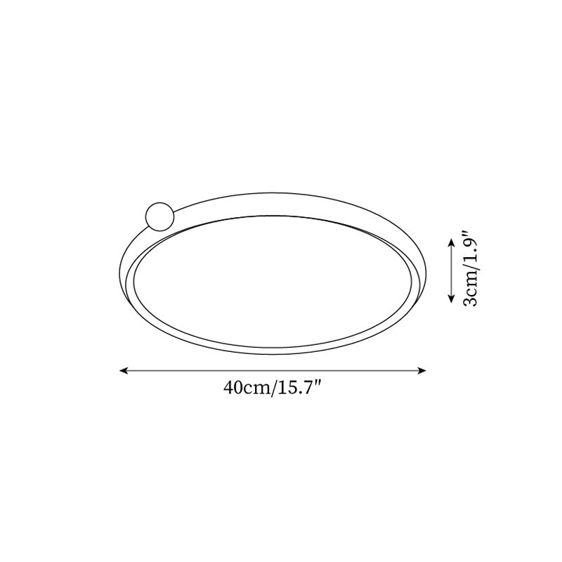 Geos Ceiling Light Wood LED Modern Minimalist - Letslighting
