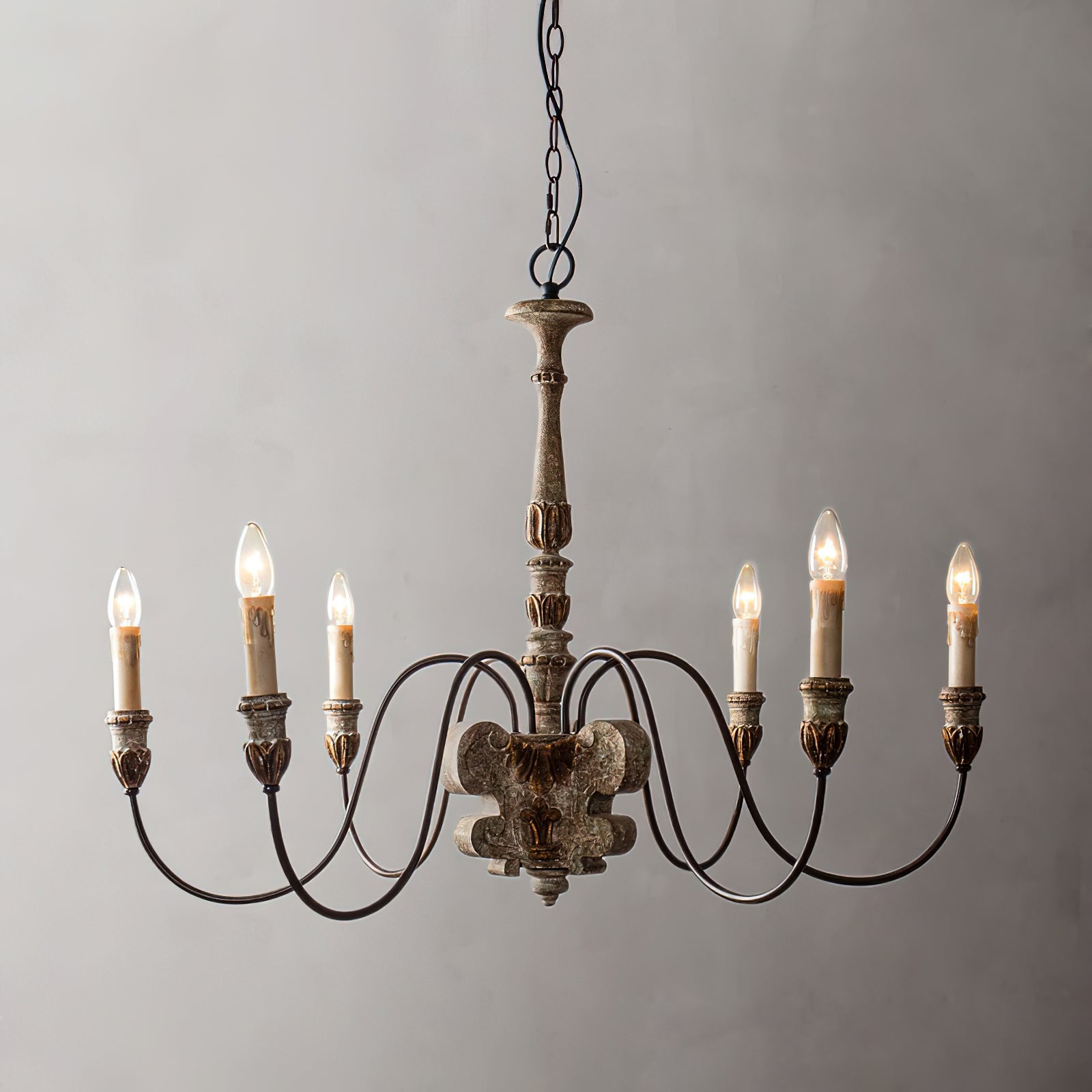 Geovanna Vintage Industrial Solid Chandelier - Letslighting