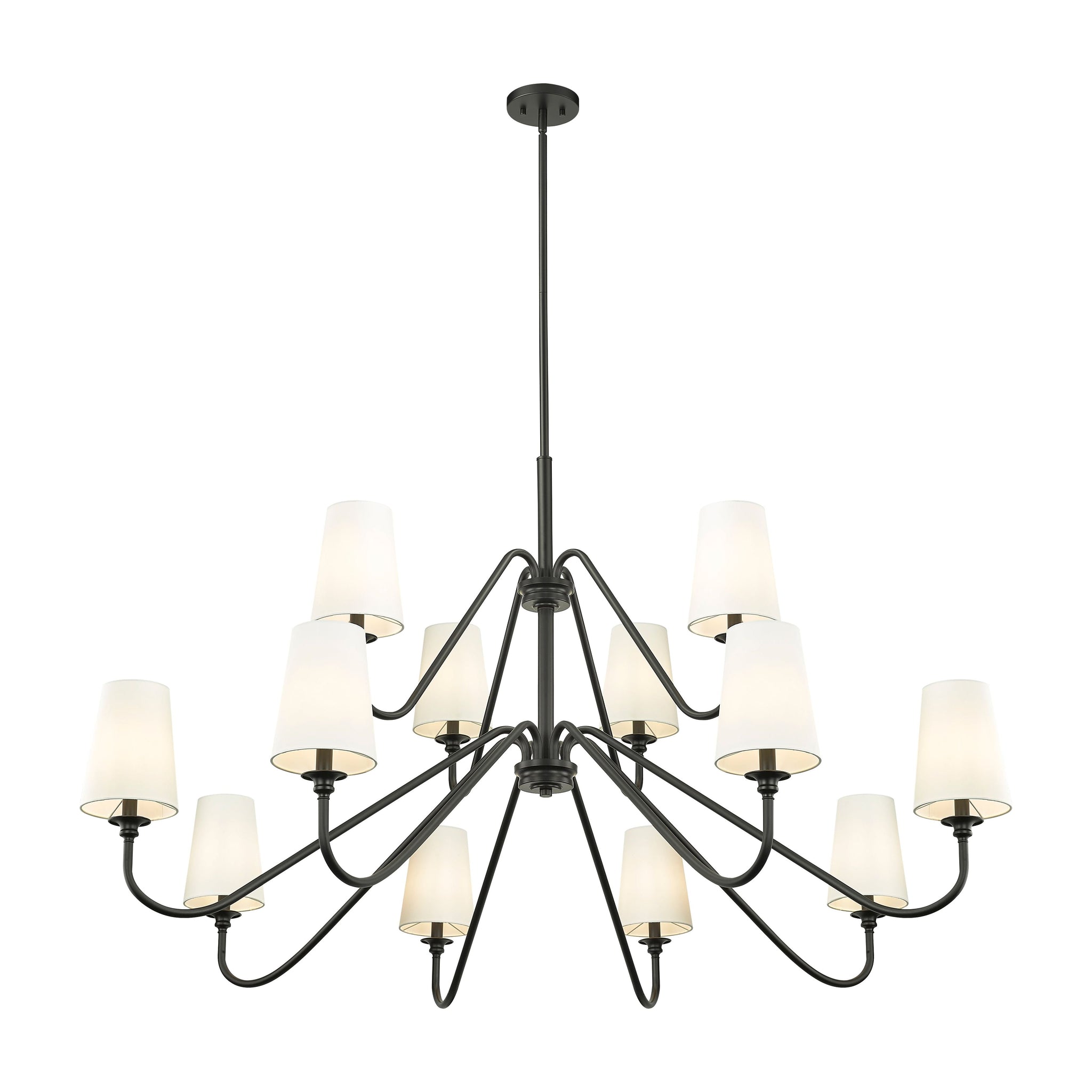 Vavenus Vintage Industrial Brass Fabric Chandelier - Letslighting
