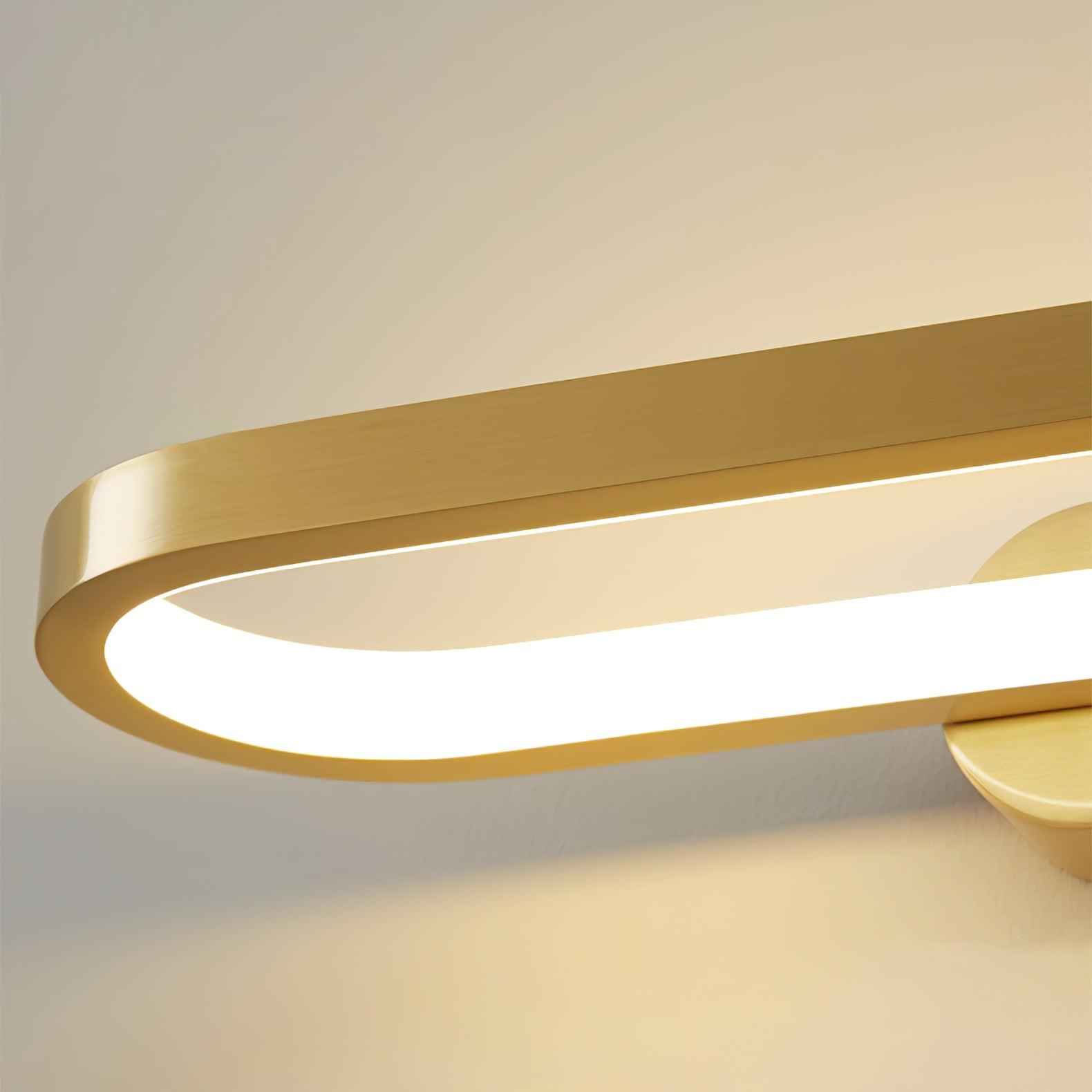 Plana Modern Minimalist LED Brass Wall Light - Letslighting