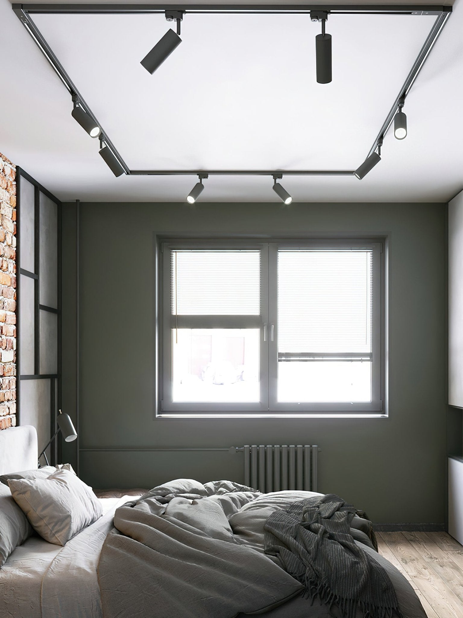 Gilded Track Light Gilded Cylindrical for Living Room - Letslighting