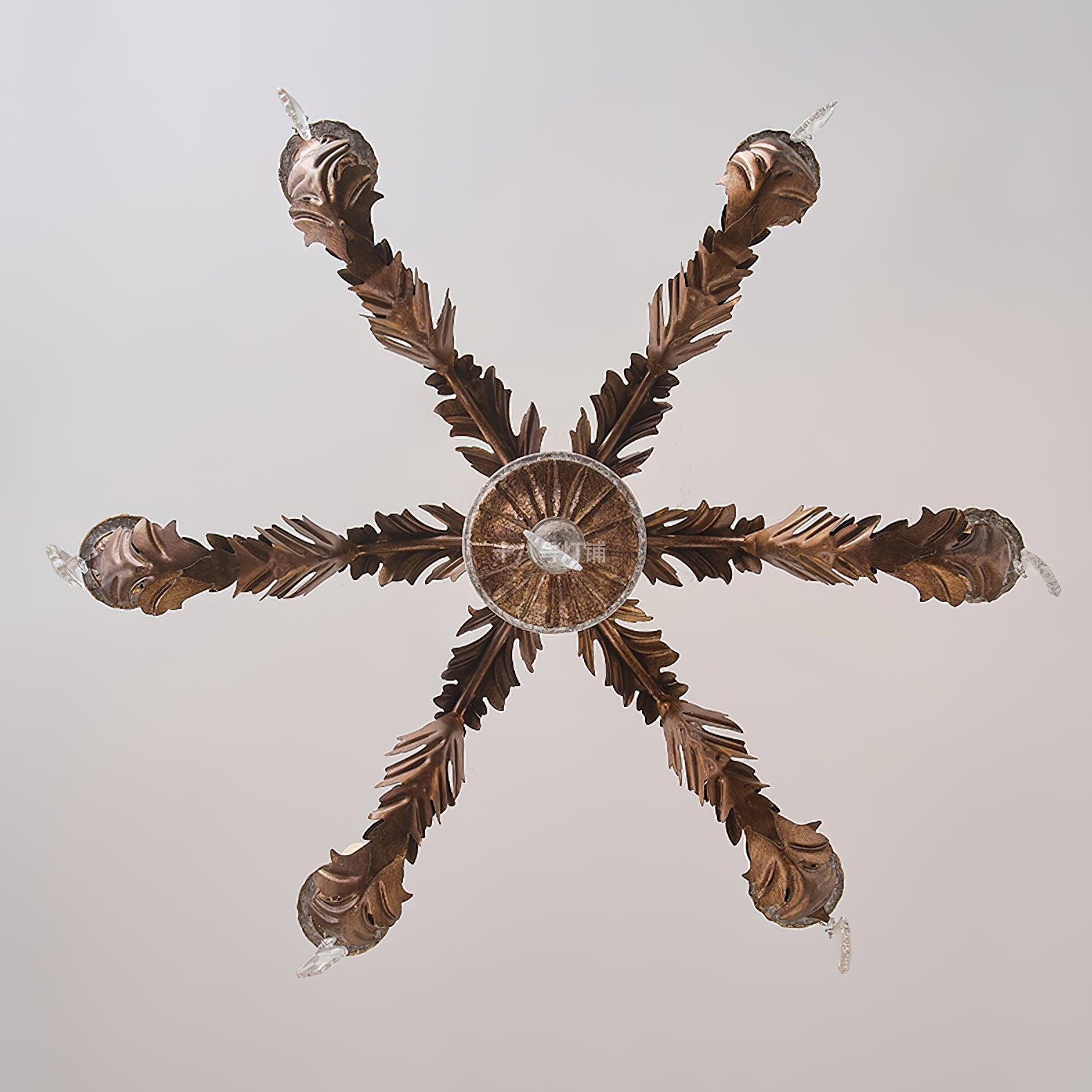 Ivinila Vintage Industrial Solid Wood Crystal Chandelier - Letslighting
