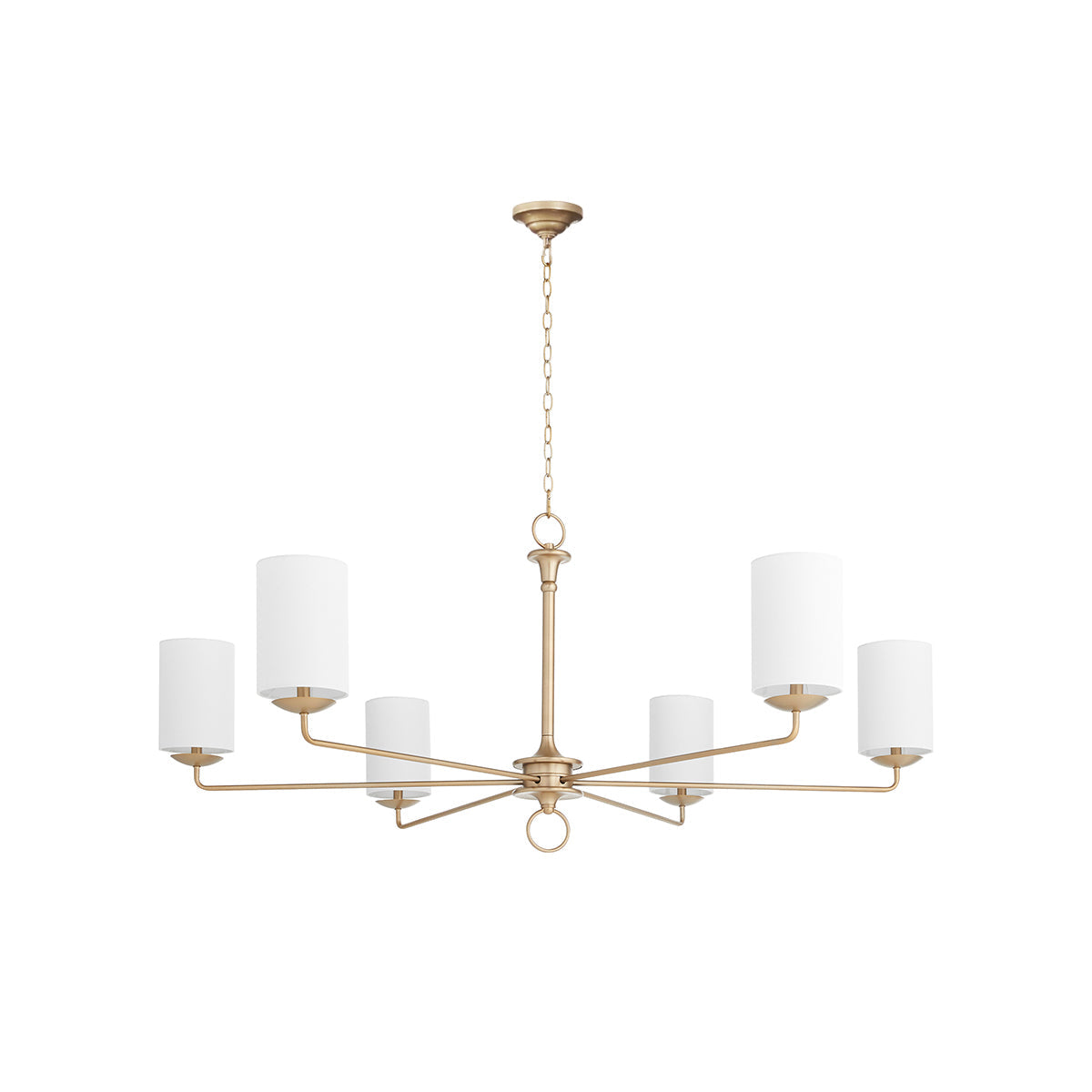 Olthean Vintage Industrial Brass Fabric Chandelier - Letslighting