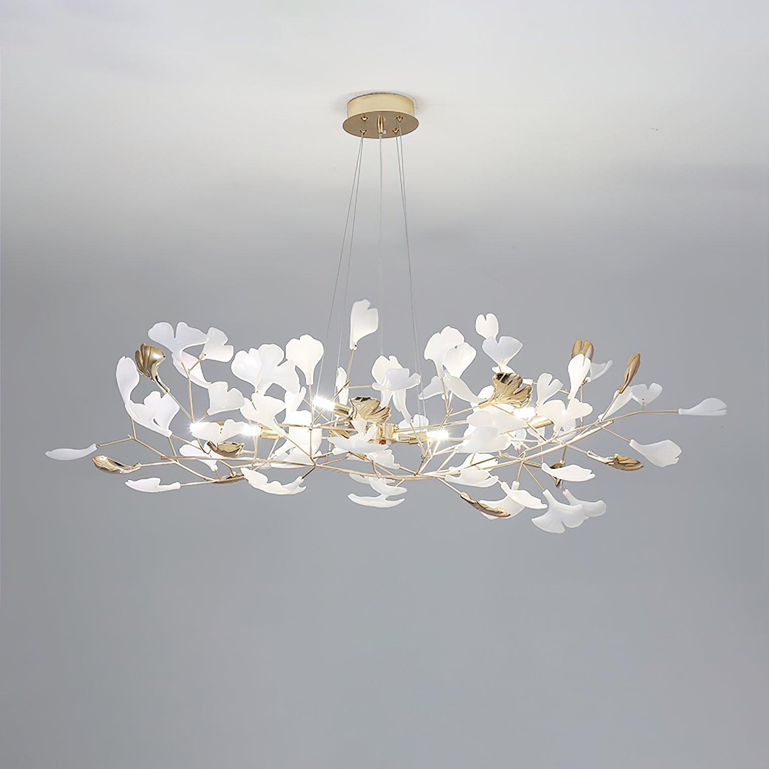 Olivia Ceramic Gingko Chandelier 3 Styles - Letslighting