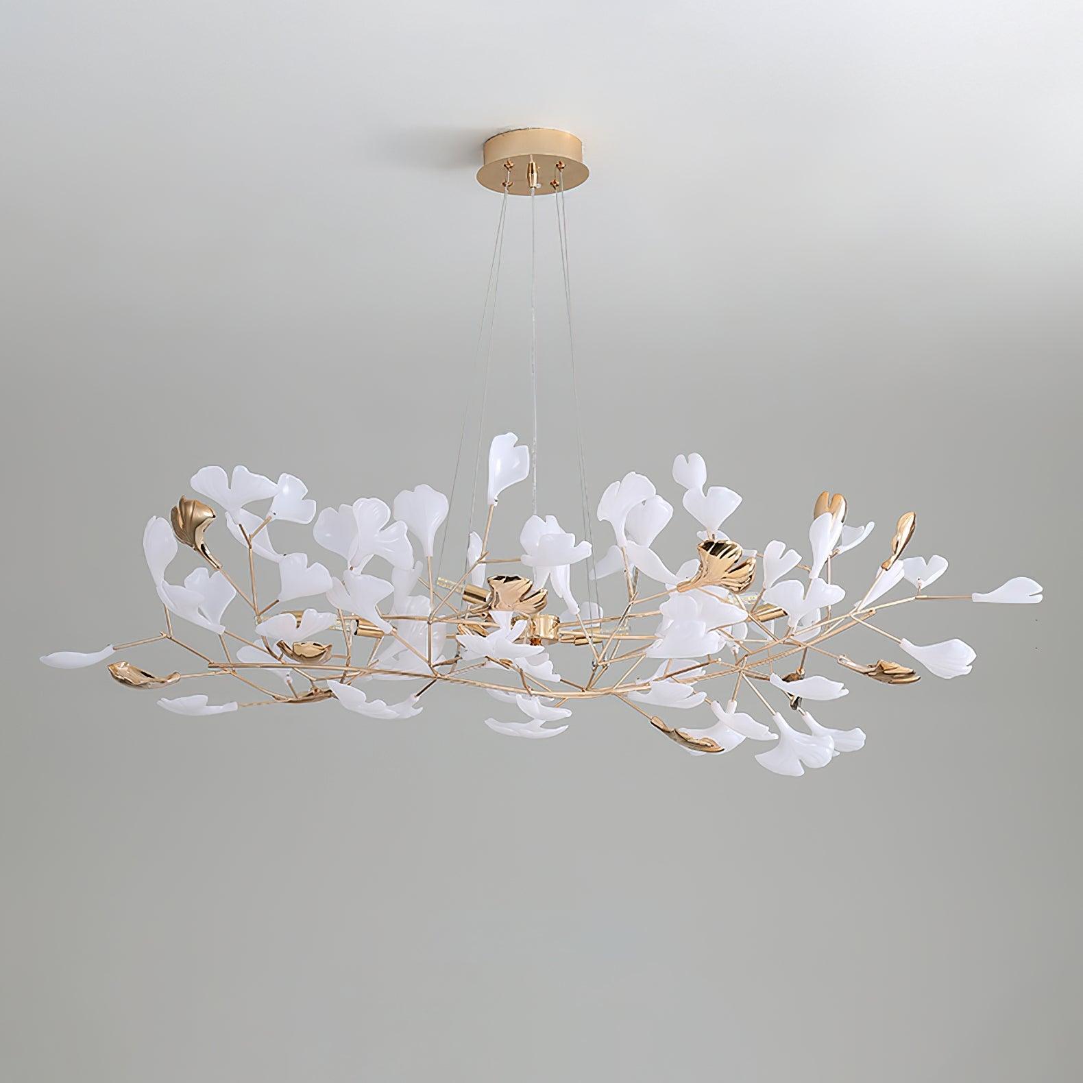 Olivia Ceramic Gingko Chandelier 3 Styles - Letslighting