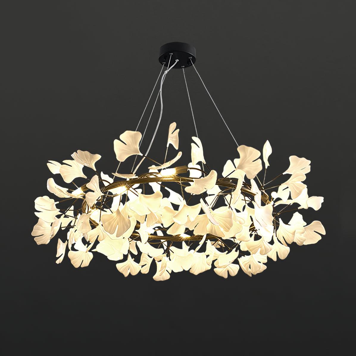 Olivia EarthenGlo Modern Kitchen Art Deco Chandelier Metal Ceramic