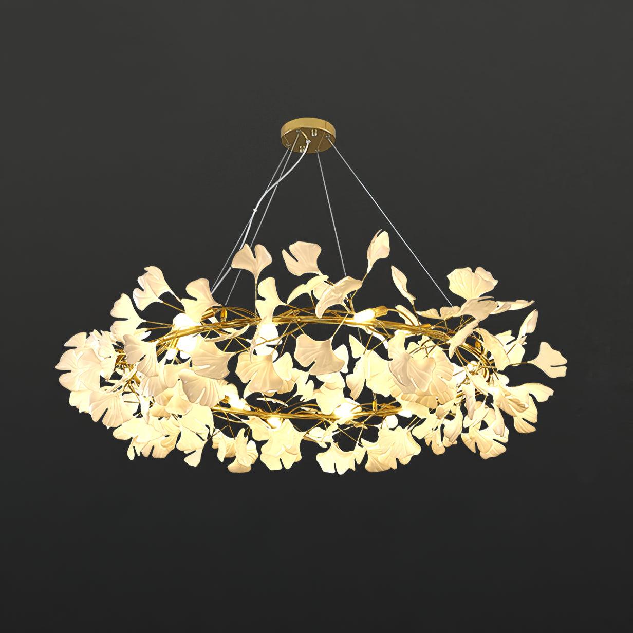 Olivia EarthenGlo Modern Kitchen Art Deco Chandelier Metal Ceramic