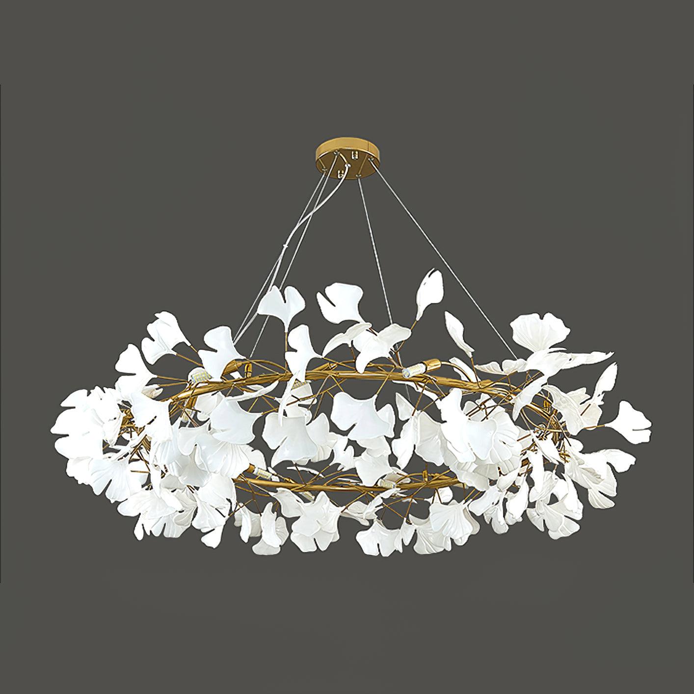 Olivia EarthenGlo Modern Kitchen Art Deco Chandelier Metal Ceramic