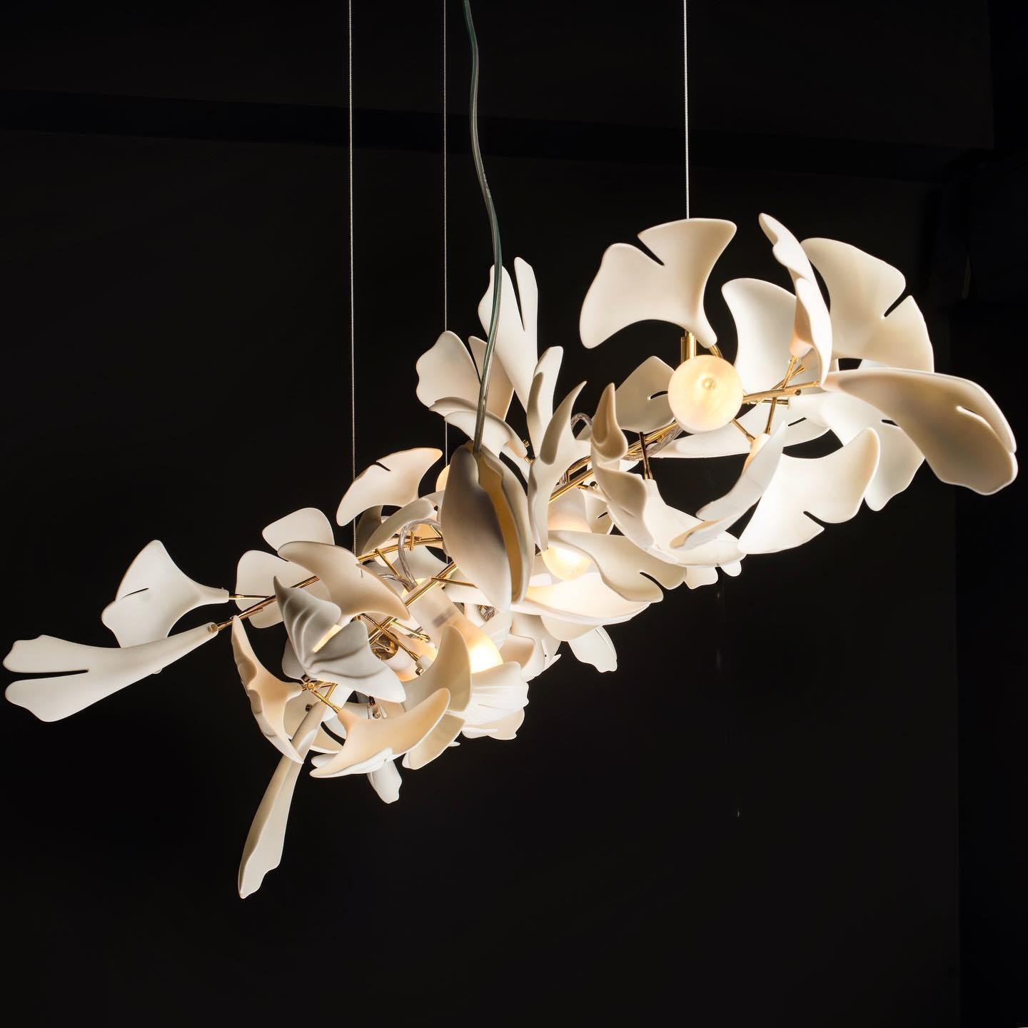 Gingko Chandelier A Style Leaf Branch Shape Modern Dining Room - Letslighting