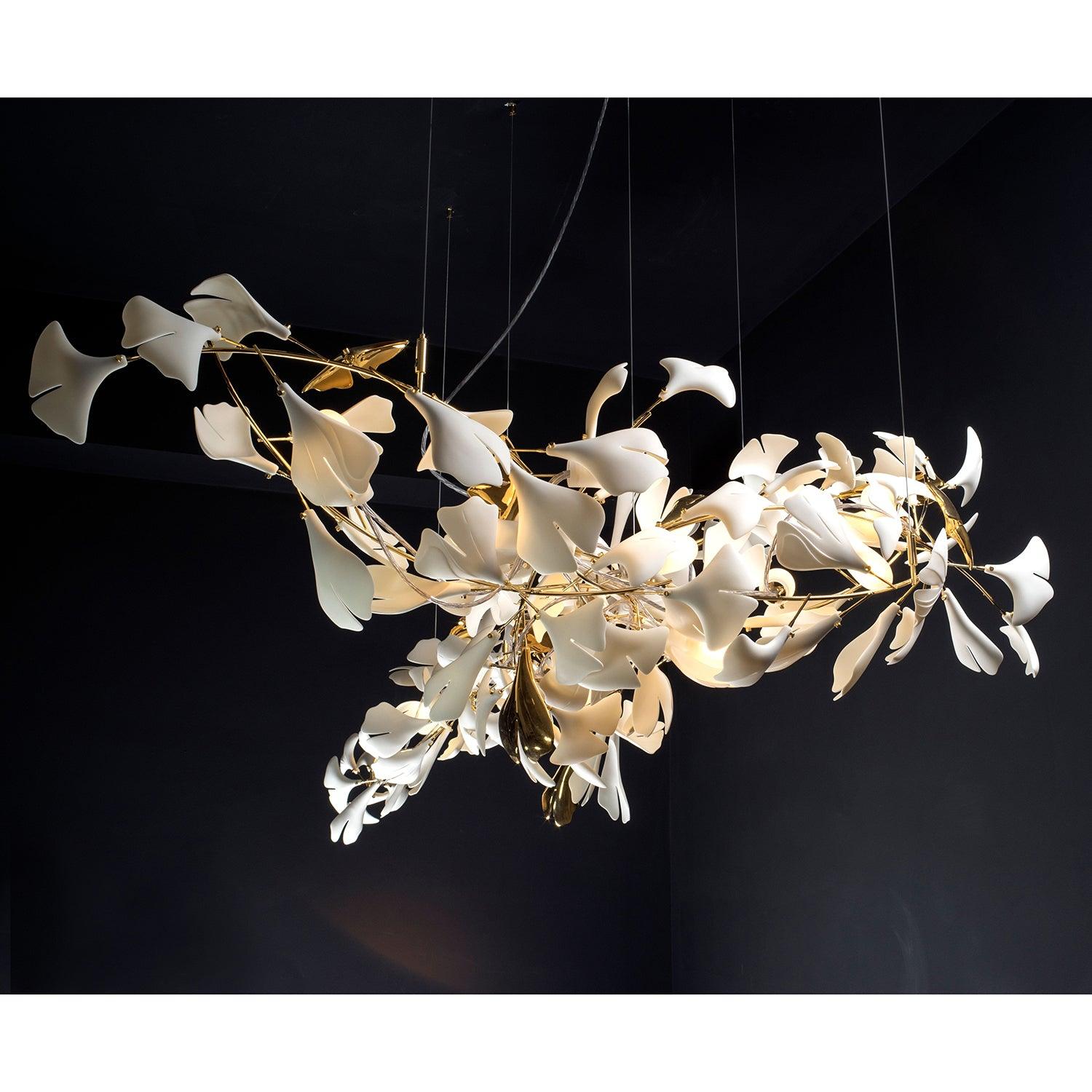 Gingko Chandelier A Style Leaf Branch Shape Modern Dining Room - Letslighting