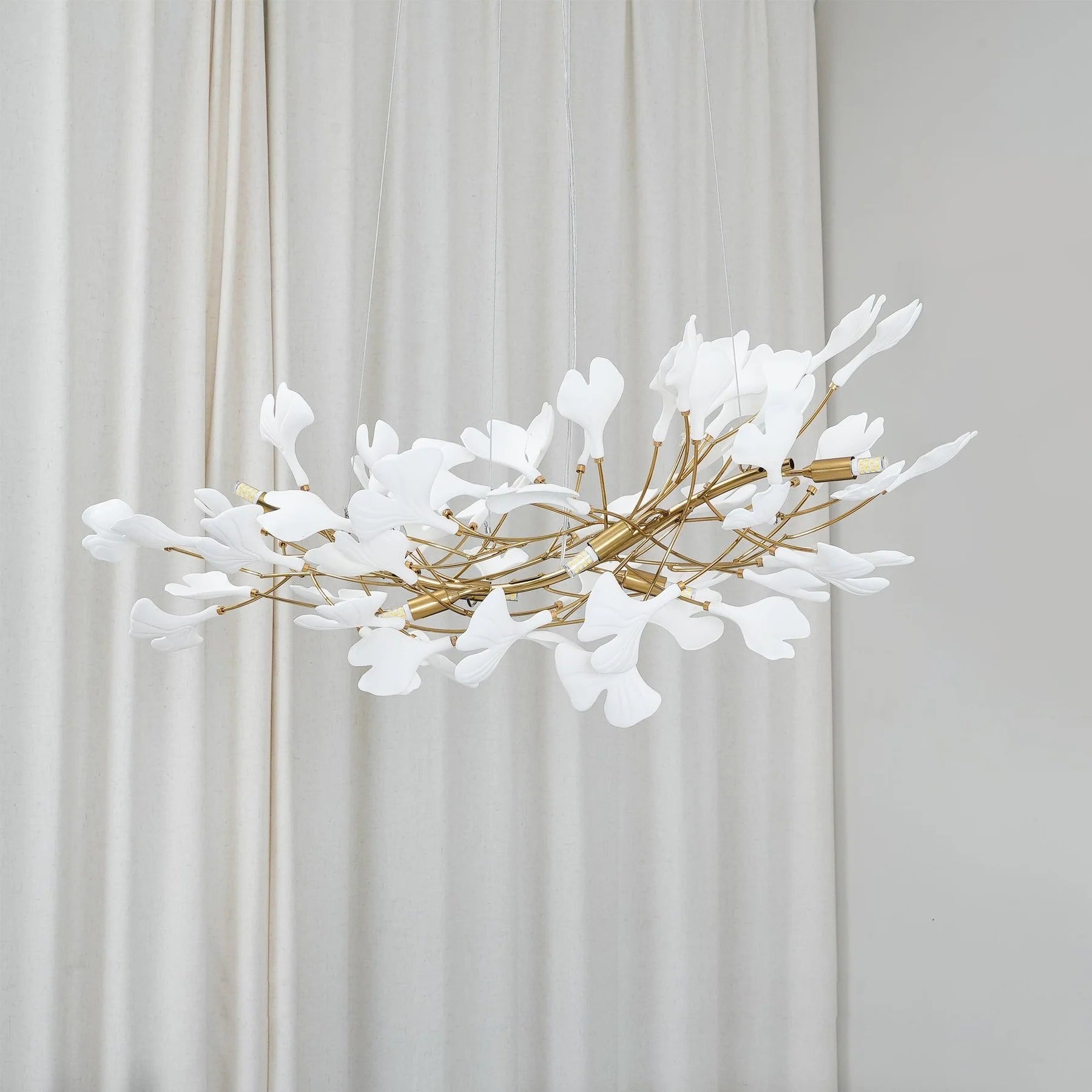 Olivia Luxury Chandelier Ceramics Living Room U Arc Shape - Letslighting