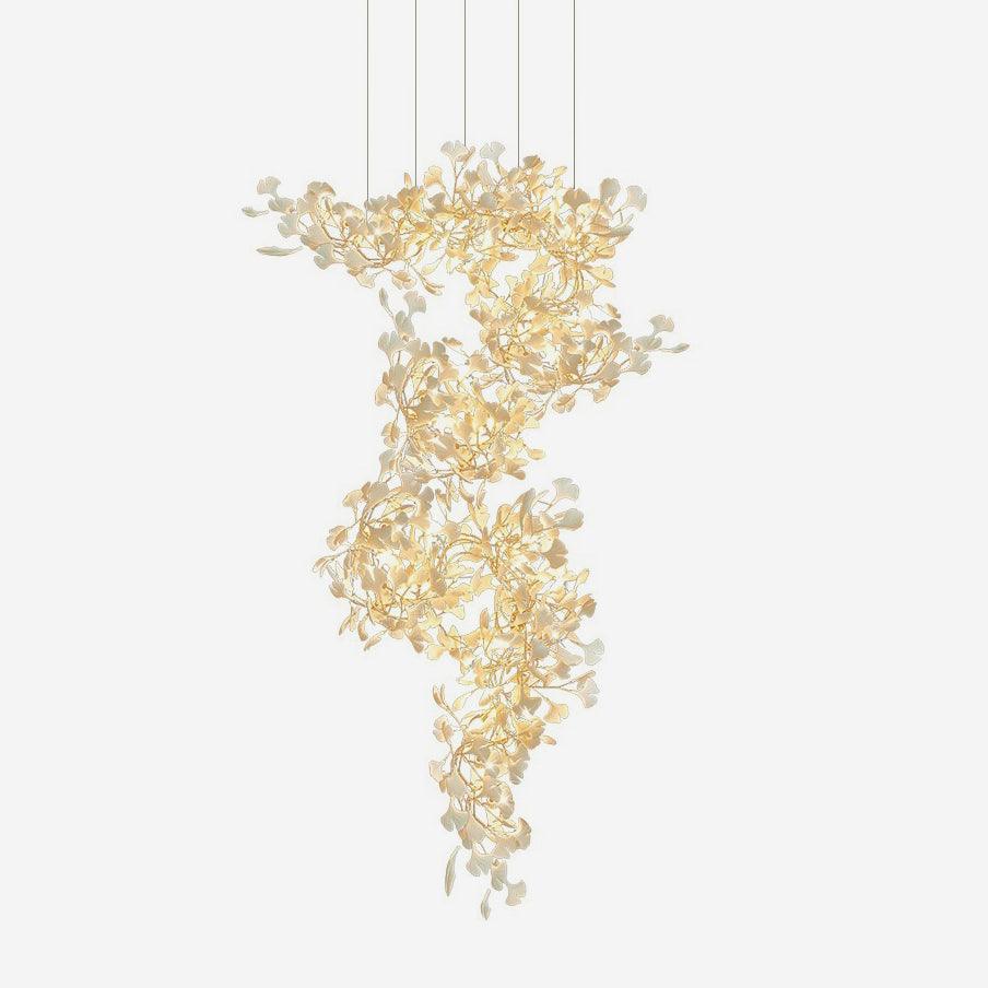 Gingko Chandelier F Style Nature-Inspired Elegance - Letslighting