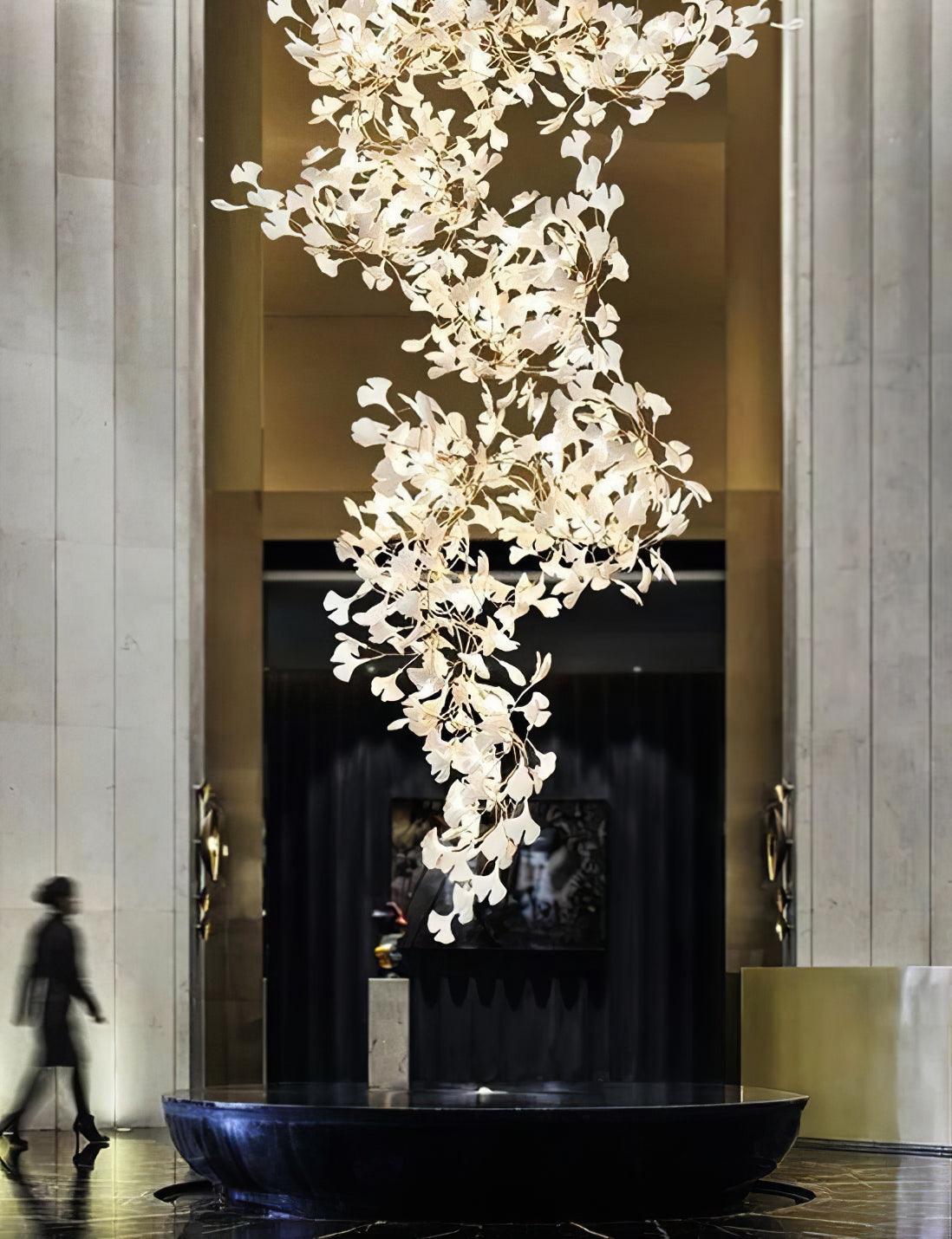 Gingko Chandelier F Style Nature-Inspired Elegance - Letslighting