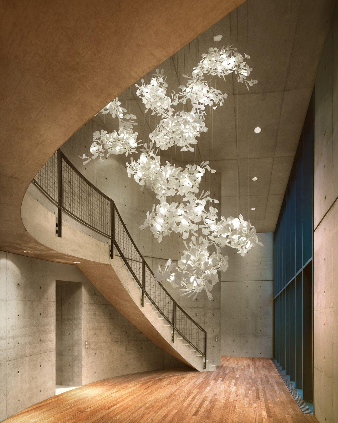 Gingko Chandelier F Style Nature-Inspired Elegance - Letslighting