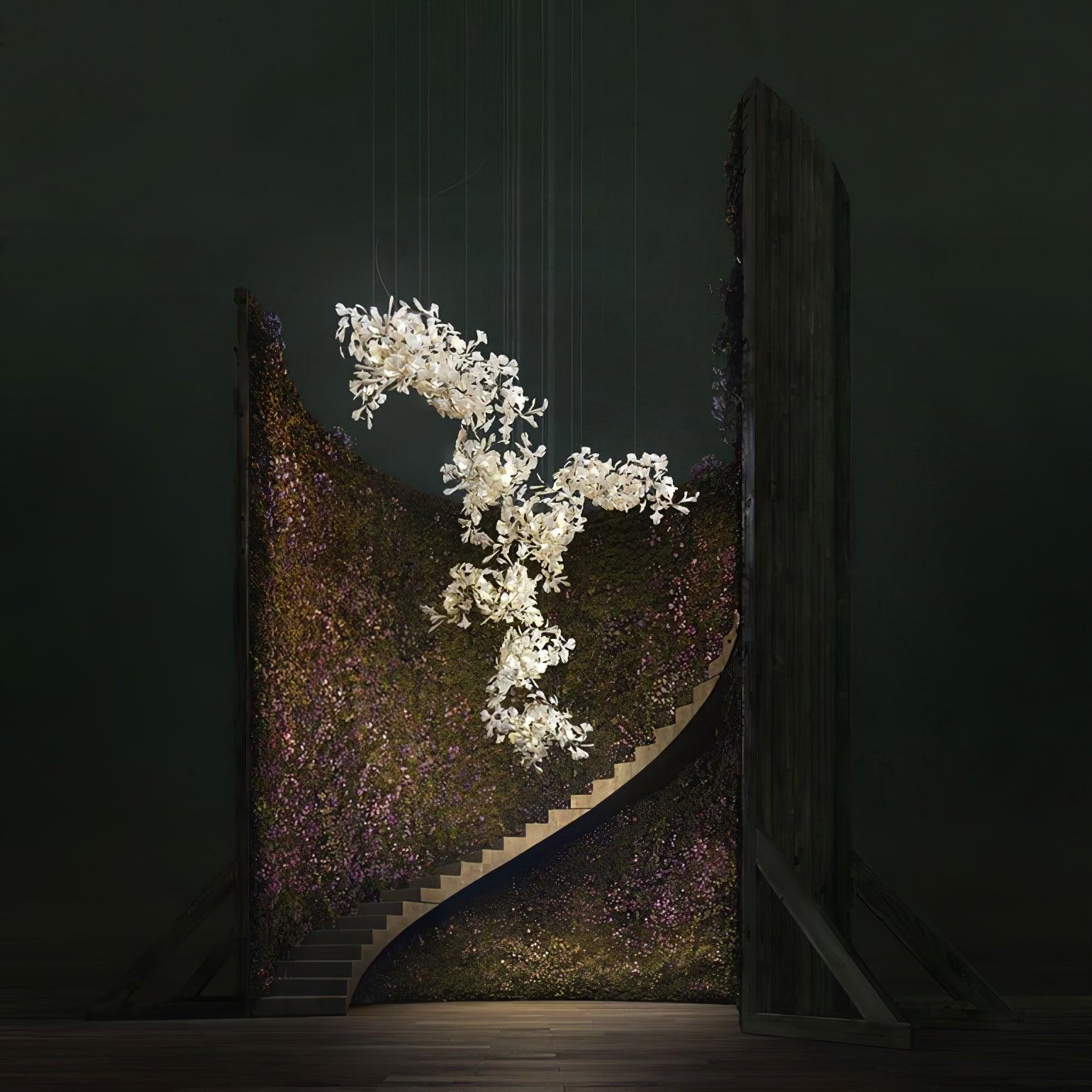 Gingko Chandelier F Style Nature-Inspired Elegance - Letslighting