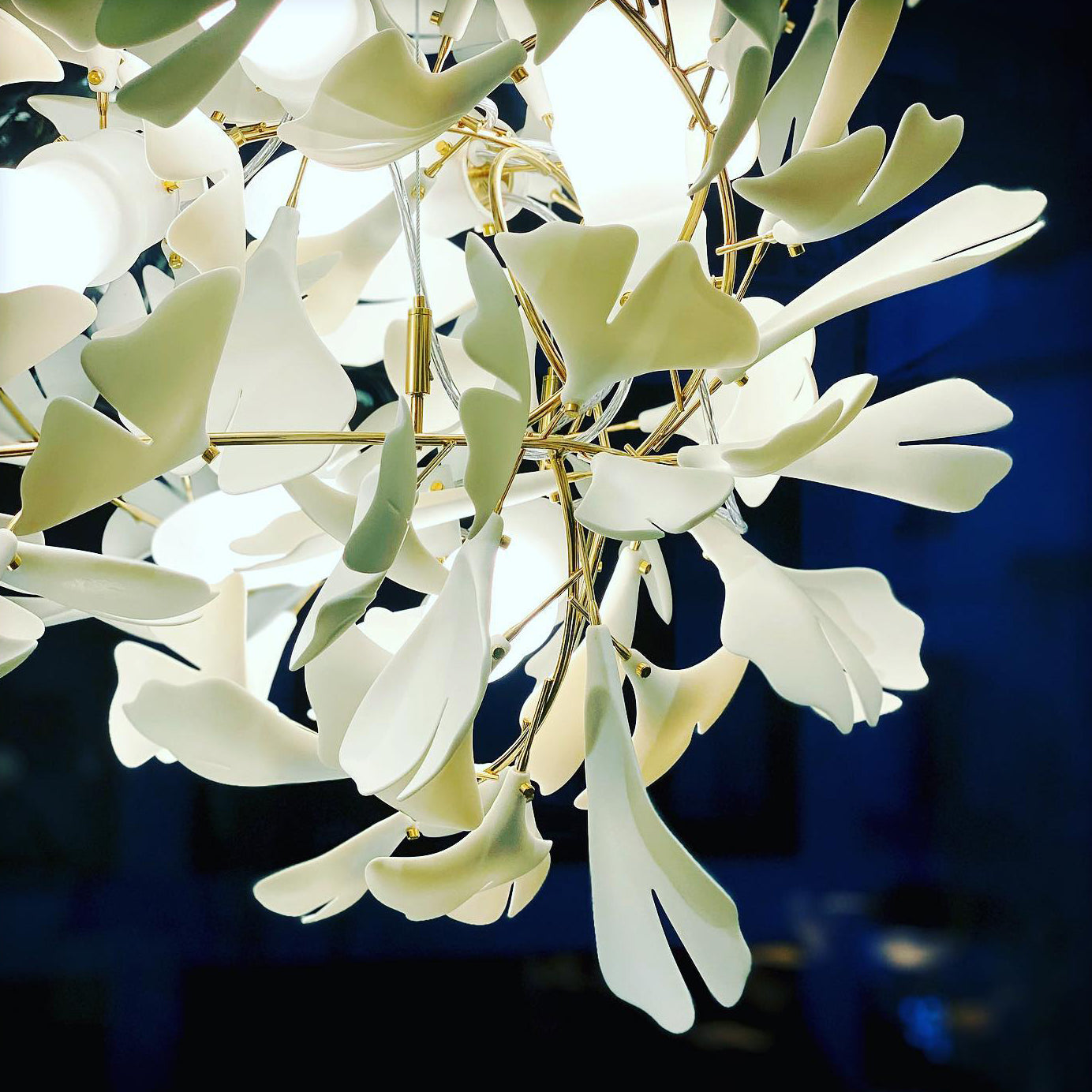 Gingko Chandelier F Style Nature-Inspired Elegance - Letslighting
