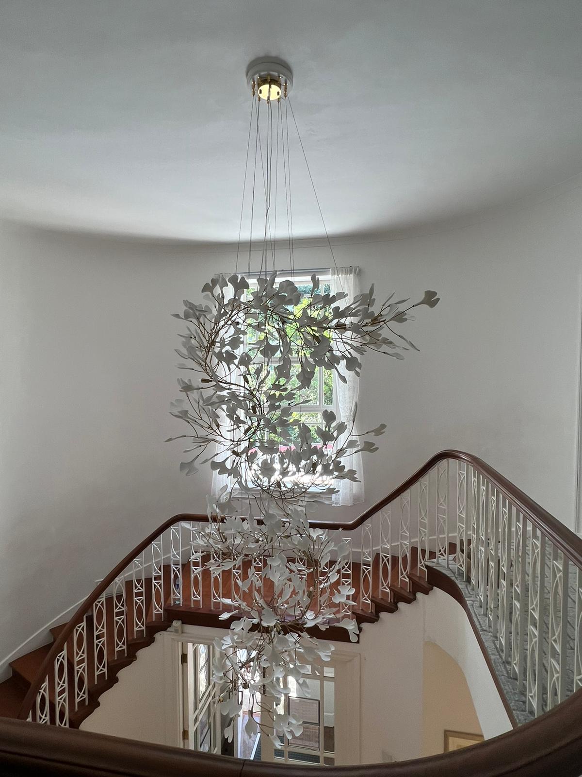 Gingko Chandelier F Style Nature-Inspired Elegance - Letslighting