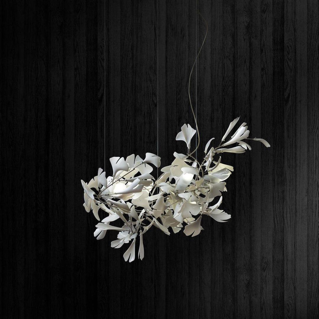 Gingko Chandelier G Style Leaf Branch Shape Modern - Letslighting