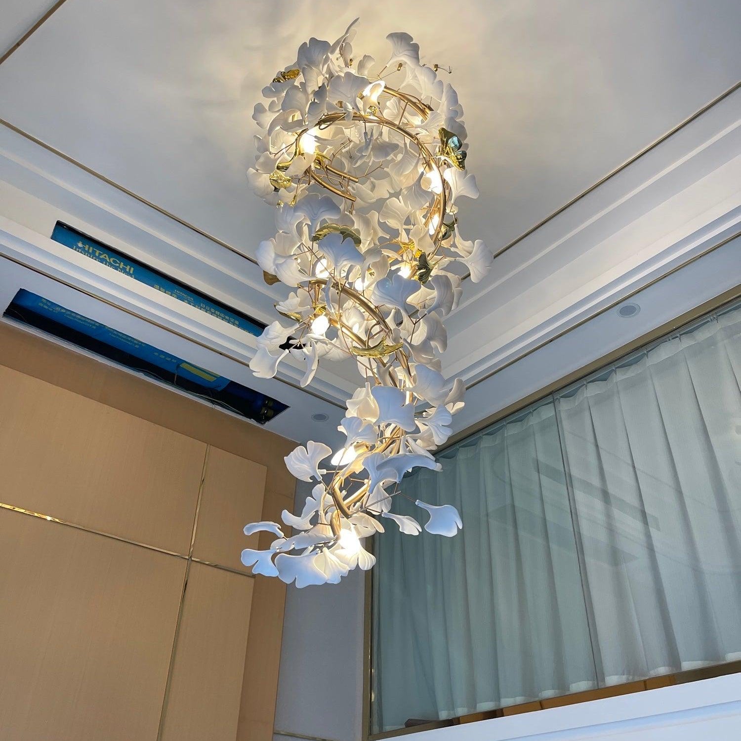 Eloria Cascading Floral Spiral Chandelier - Letslighting