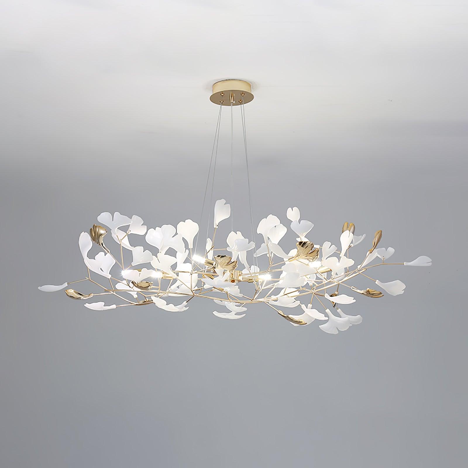 Olivia Ceramic Gingko Chandelier 3 Styles - Letslighting