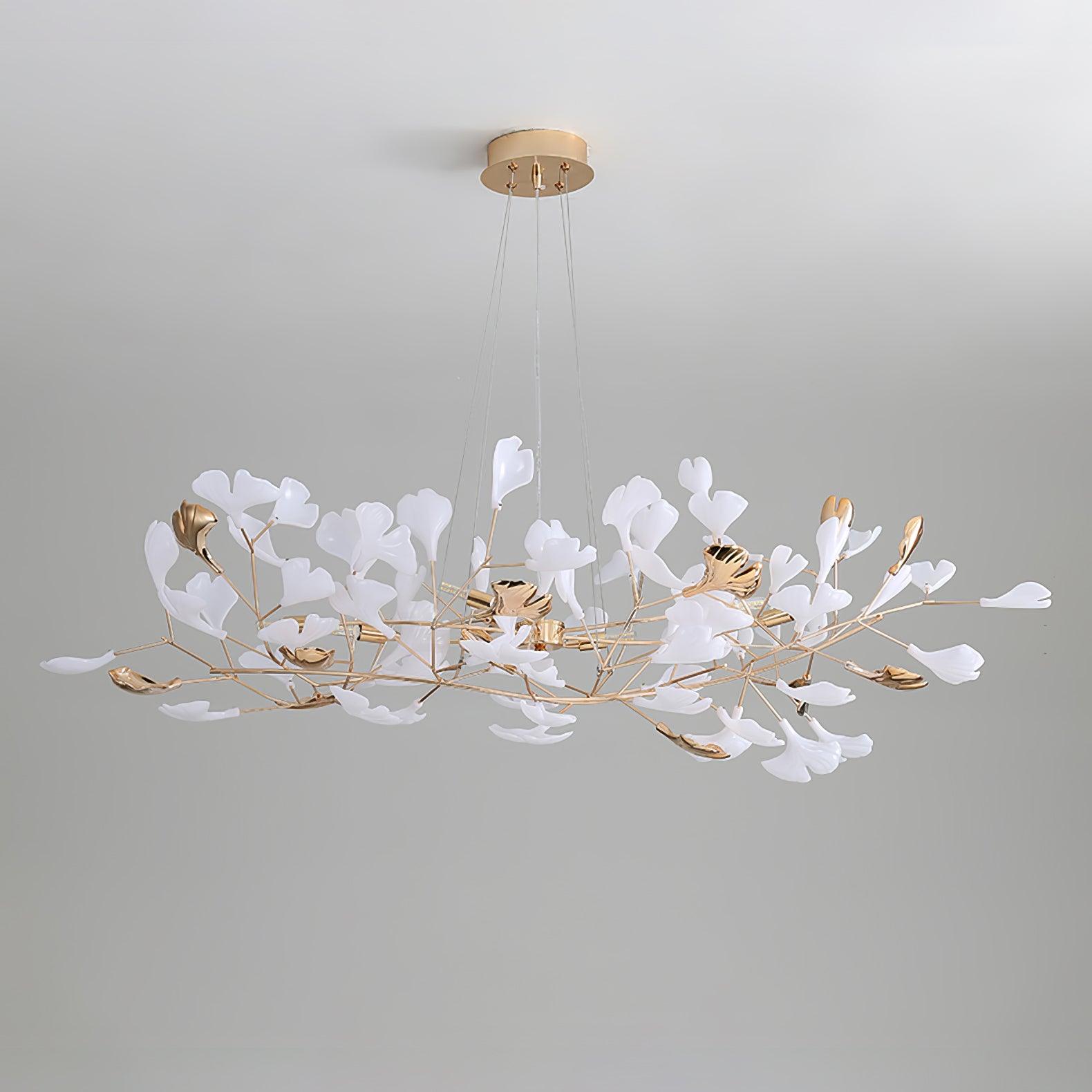 Olivia Ceramic Gingko Chandelier 3 Styles - Letslighting