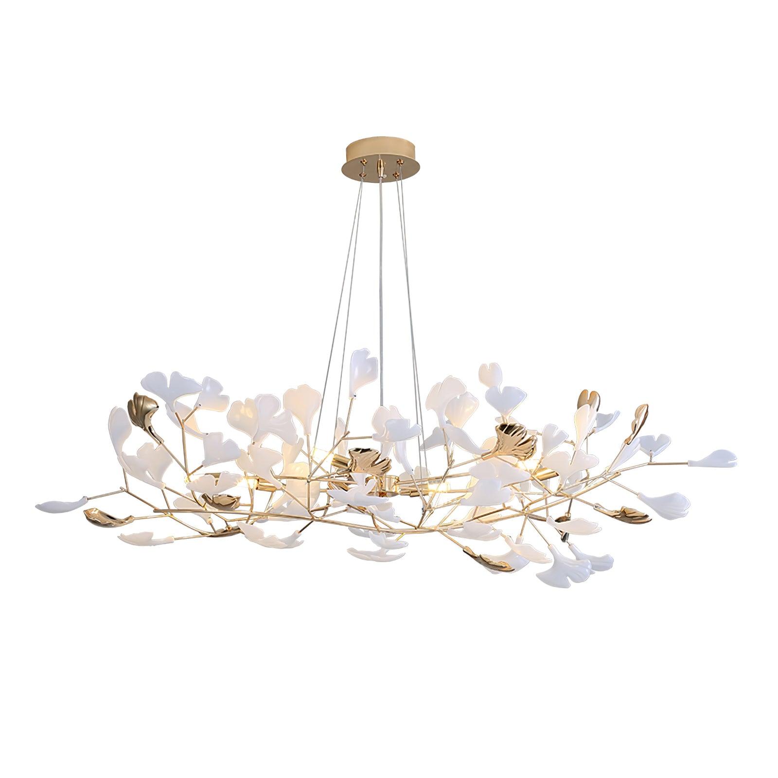 Olivia Ceramic Gingko Chandelier 3 Styles - Letslighting