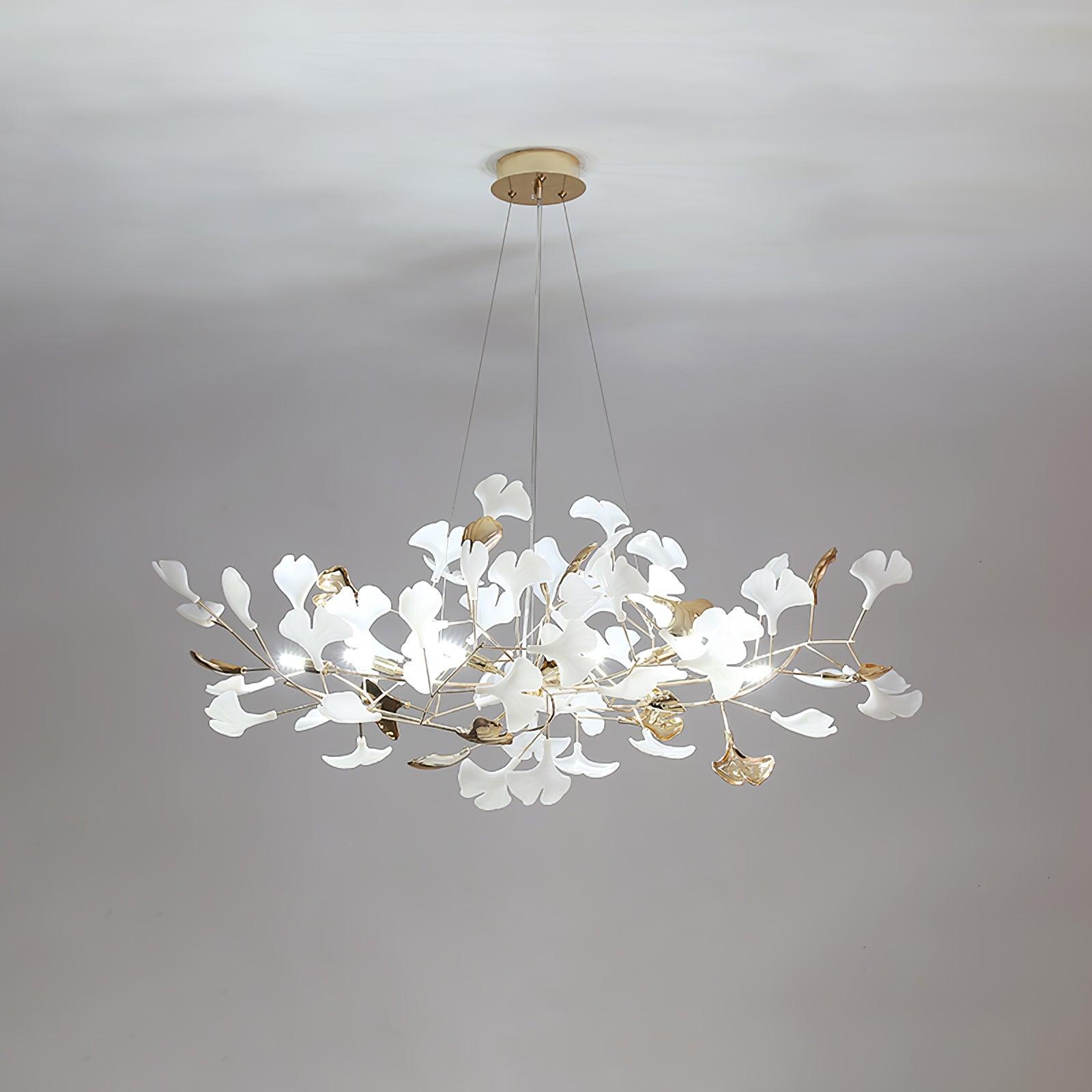 Olivia Ceramic Gingko Chandelier 3 Styles - Letslighting