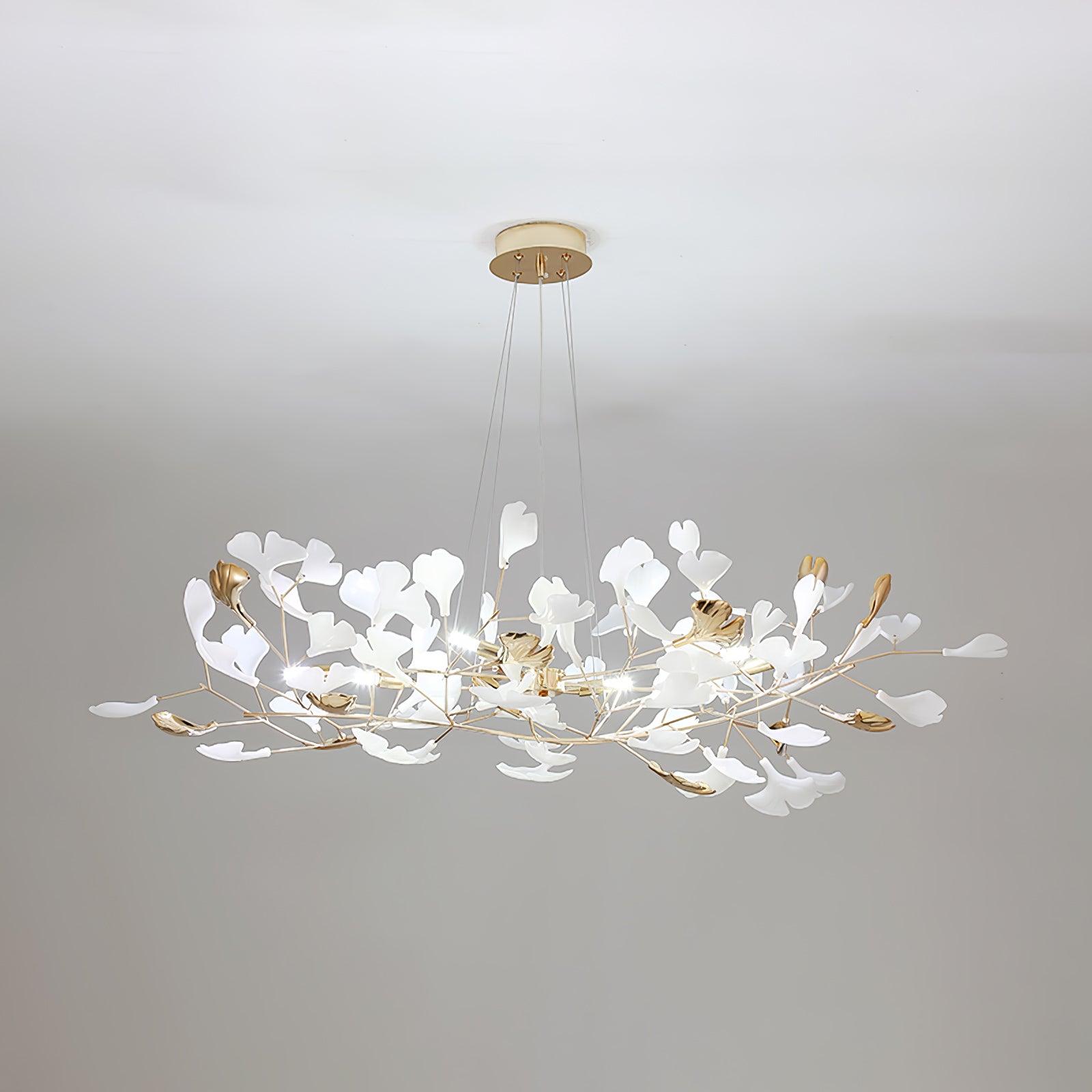 Olivia Ceramic Gingko Chandelier 3 Styles - Letslighting