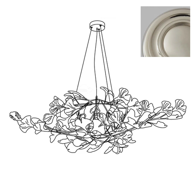 Gingko Chandelier S Style Nature-Inspired Elegance - Letslighting