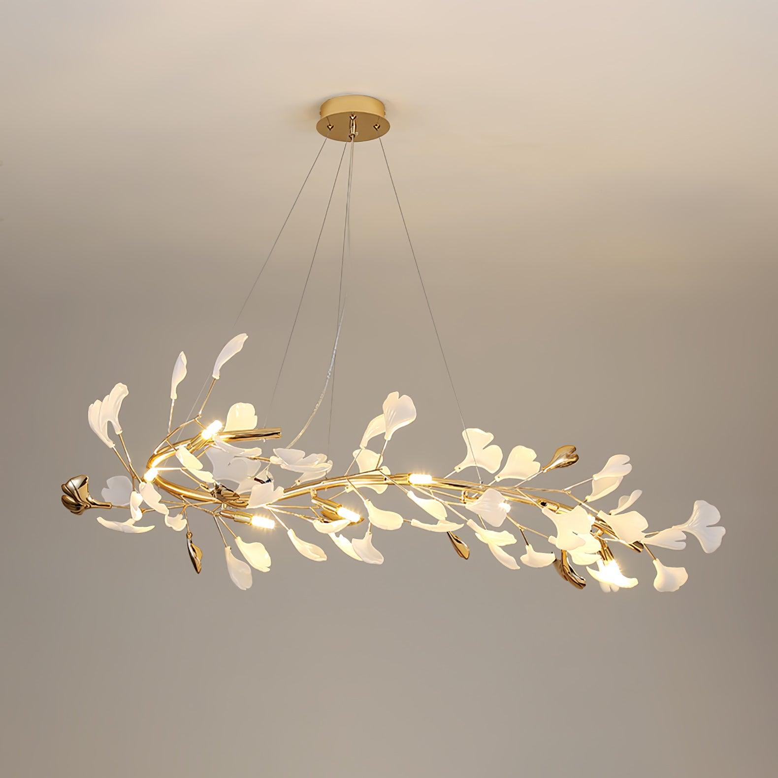Olivia Ceramic Gingko Chandelier 4 Styles - Letslighting