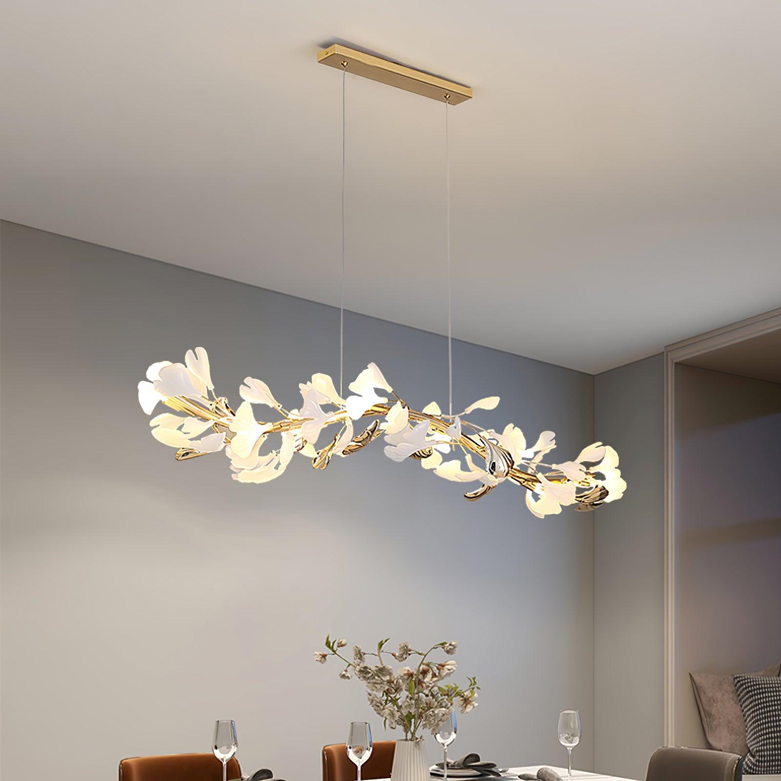 Olivia Ceramic Gingko Chandelier 4 Styles - Letslighting
