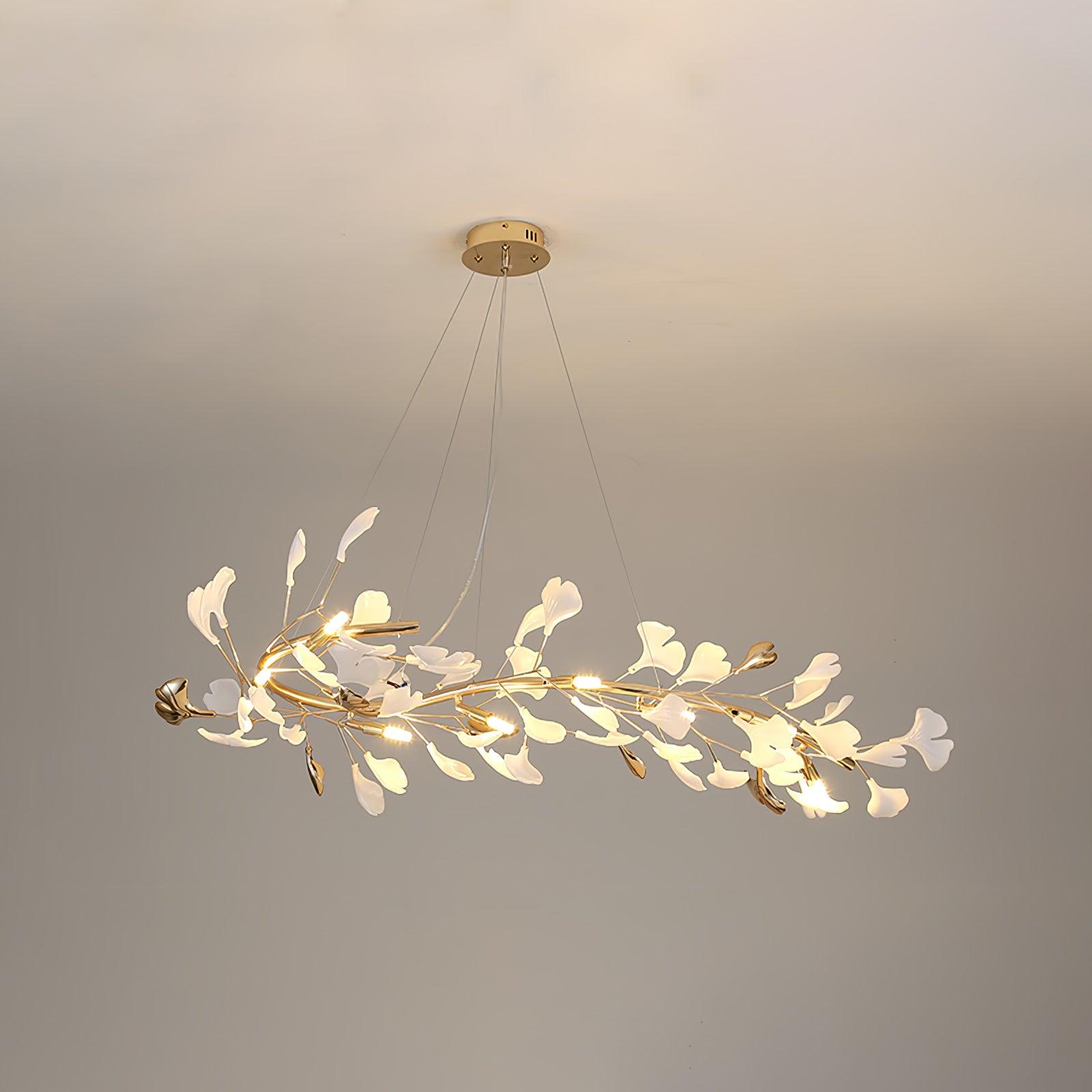 Olivia Ceramic Gingko Chandelier 4 Styles - Letslighting