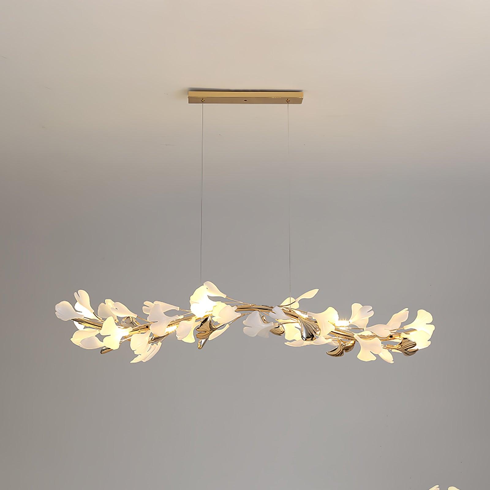Olivia Ceramic Gingko Chandelier 4 Styles - Letslighting