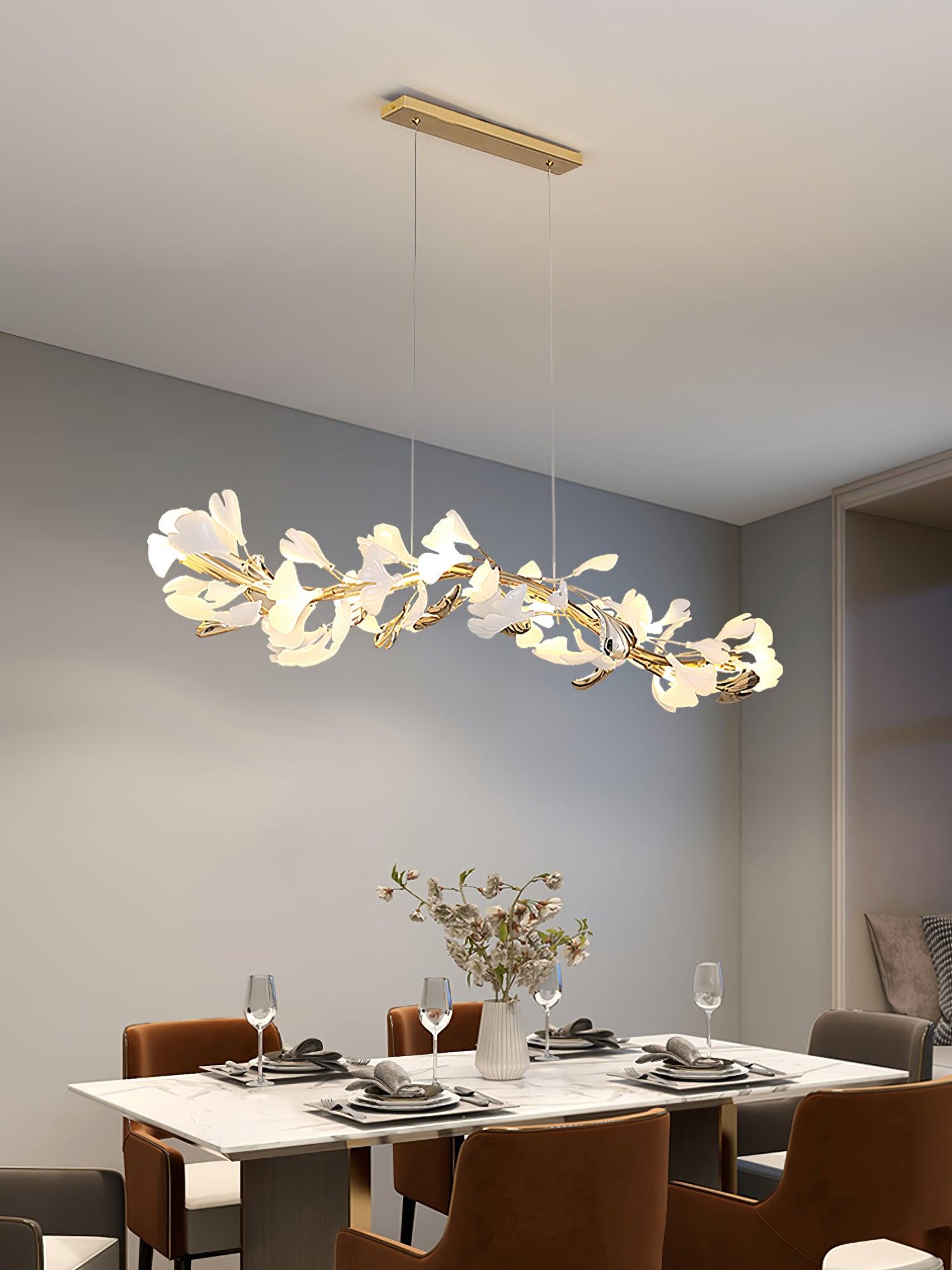 Olivia Ceramic Gingko Chandelier 4 Styles - Letslighting