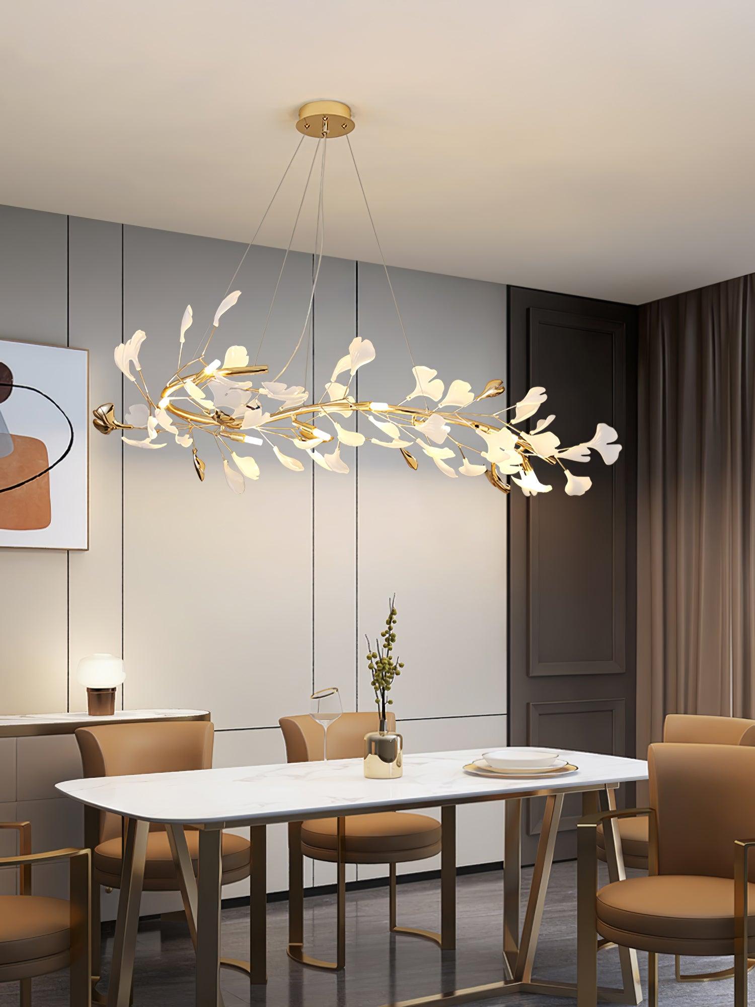 Olivia Ceramic Gingko Chandelier 4 Styles - Letslighting