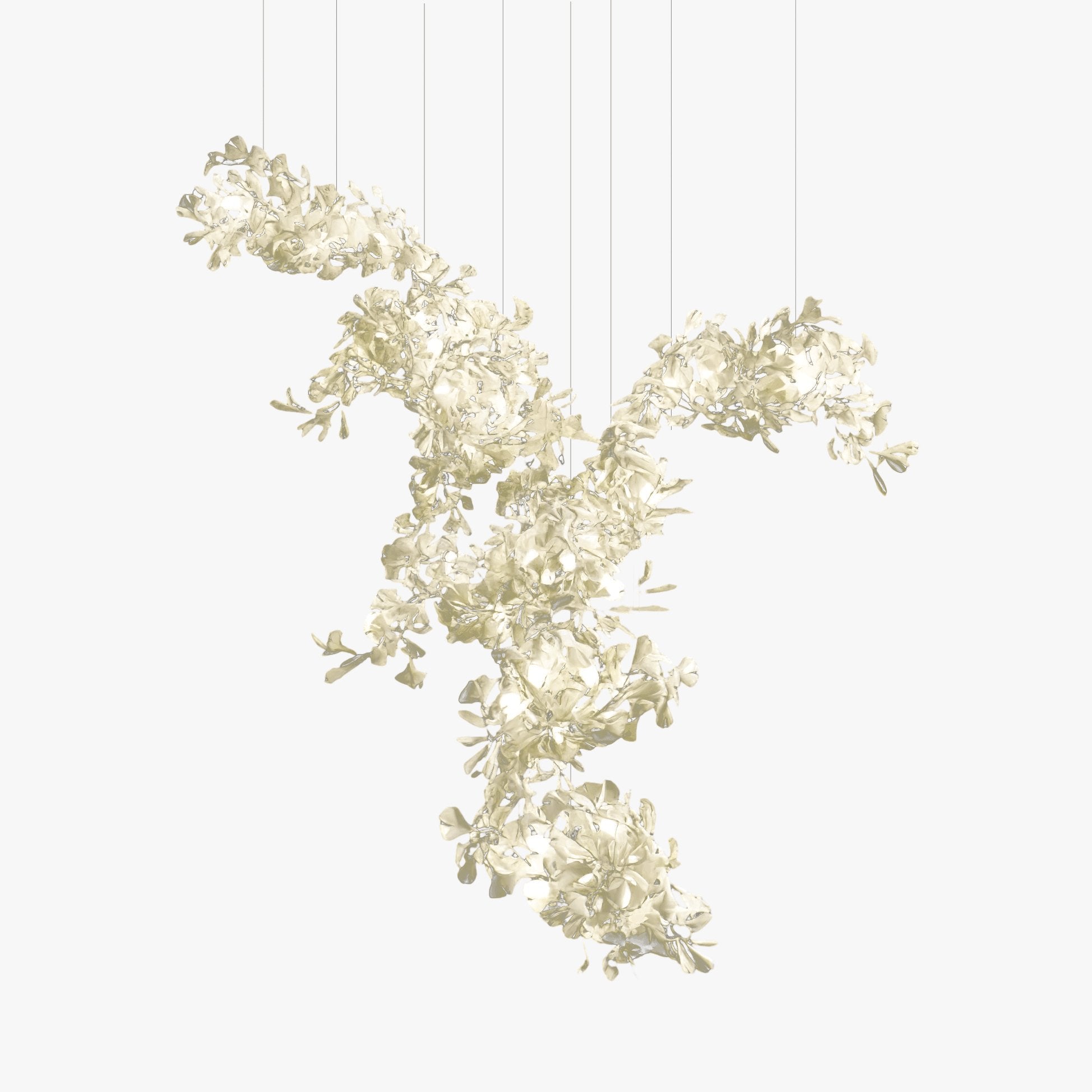 Alvenan Gingko Ceramic Combination Chandelier - Letslighting