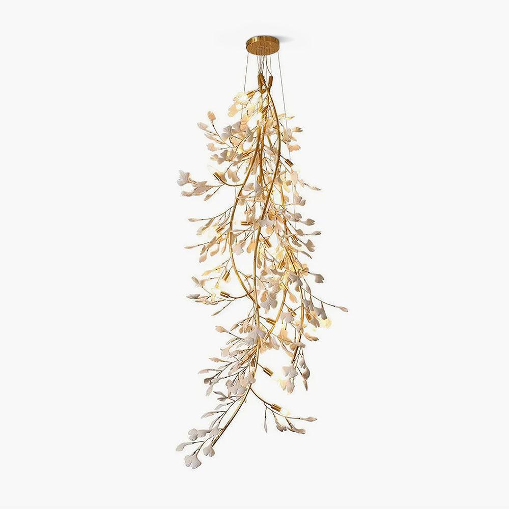 Ivmarel Gingko Long Branch Ceramics Chandelier - Letslighting