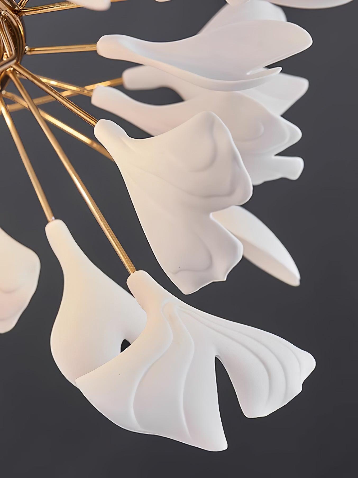 Ivmarel Gingko Long Branch Ceramics Chandelier - Letslighting