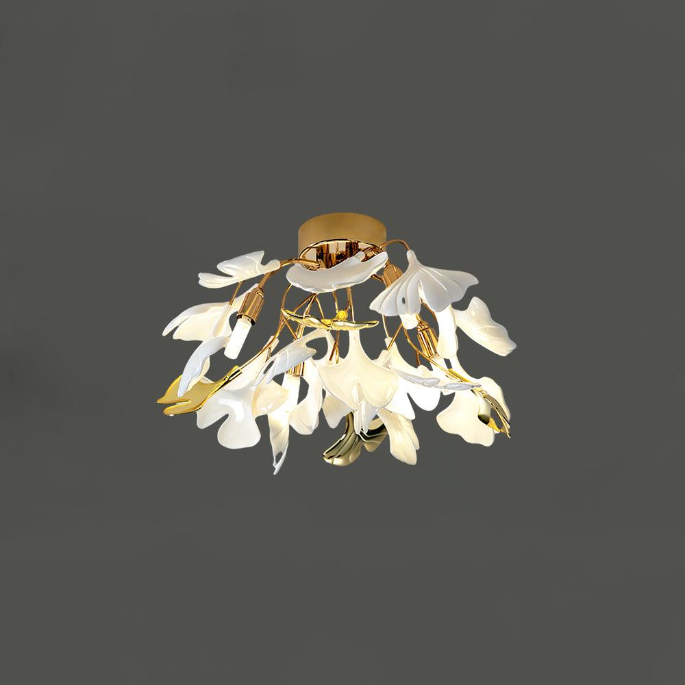 Olivia Ginkgo Ceramics Ceiling Light - Letslighting