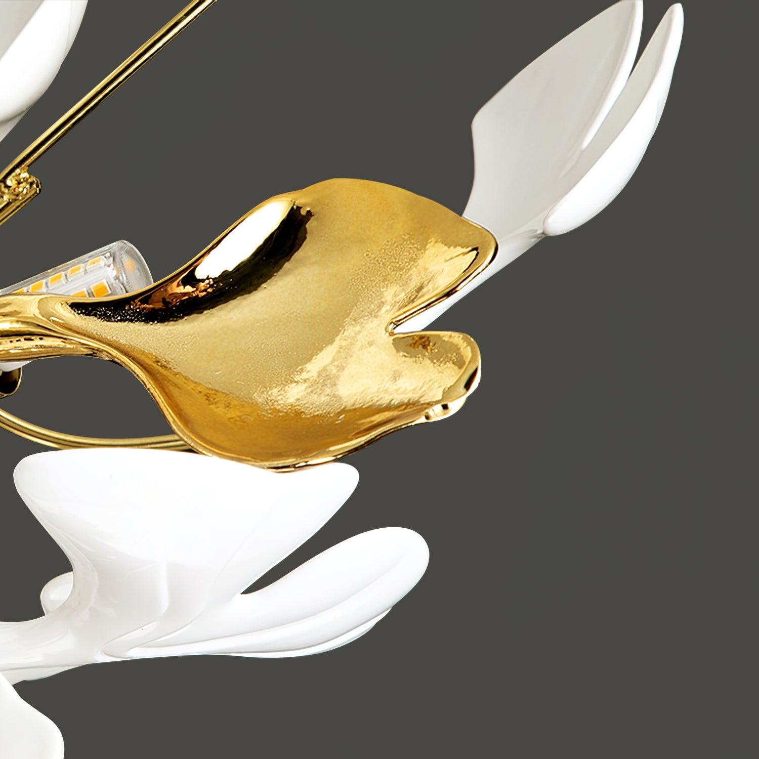 Callenne Elegant Ginkgo Leaf Ceiling Light