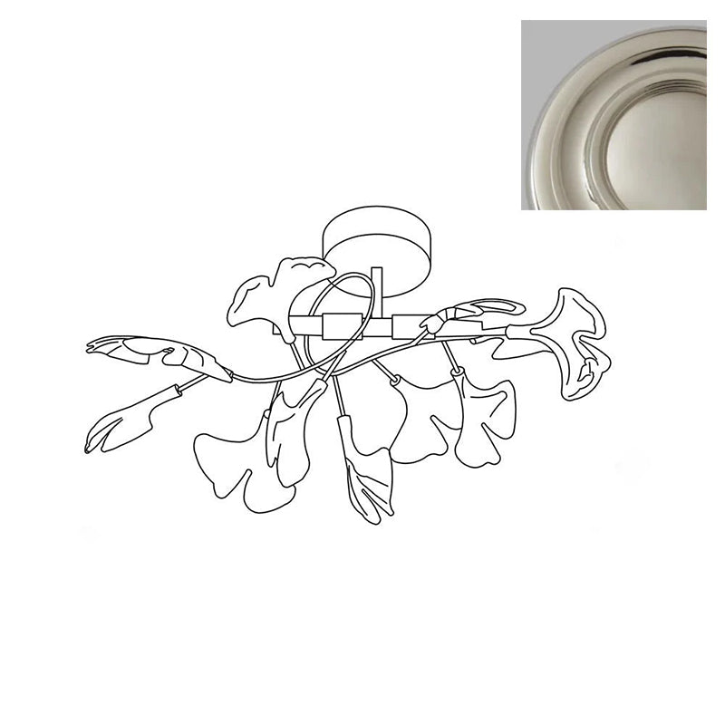 Callenne Elegant Ginkgo Leaf Ceiling Light